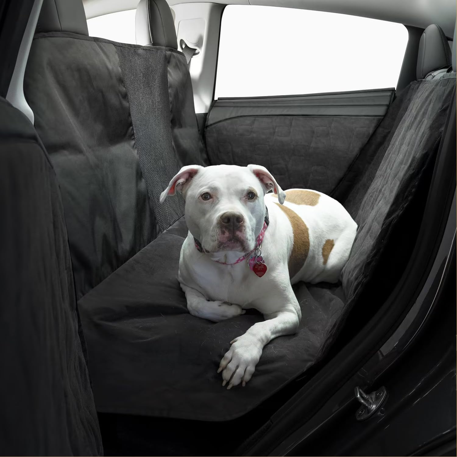 Rakuten - 犬用ハンモック Tesla Model Y Model 3 Model S用 後部座席用 ペットカバー 後部座席プロテクター シートクッション 汚れ防止ライナーパッド
