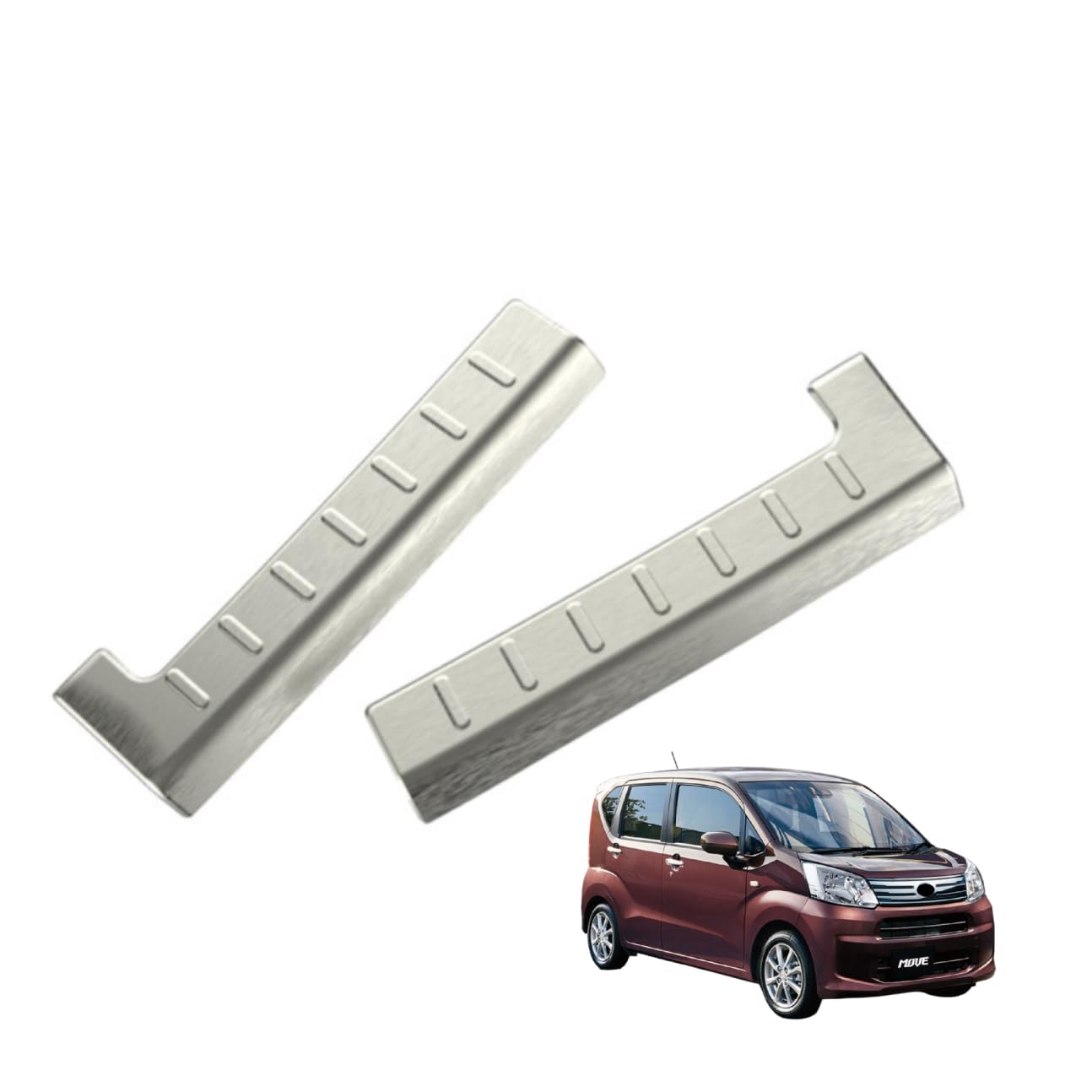 ムーヴ に対応 LA850S LA860S G RS 2025年6月〜For MOVE 対応品 保護 上質 キズ防止 カスタム 装飾 パーツ ステンレス製 2P ダイハツ専用設計パーツ 取り付け簡単 外装ドレスアップ リアステップガード ラゲッジステップカバー 汚れ防止 キズ隠し パーツ 傷防止