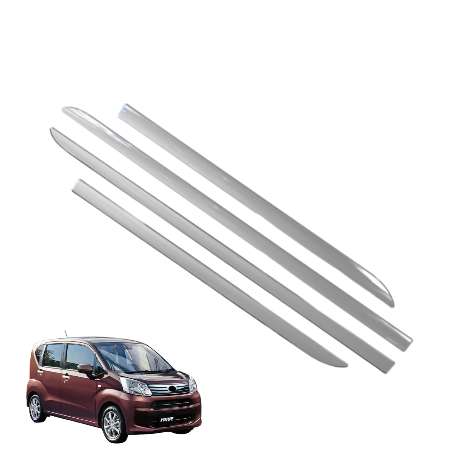 ムーヴ に対応 LA850S LA860S G RS 2025年6月〜For MOVE 対応品 保護 上質 キズ防止 カスタム 装飾 パーツ ABS製 4P ダイハツ専用設計パーツ 取り付け簡単 外装ドレスアップ サイドドアアンダーガーニッシュ ドア アンダー モール ドアトリム 傷防止 耐摩耗性