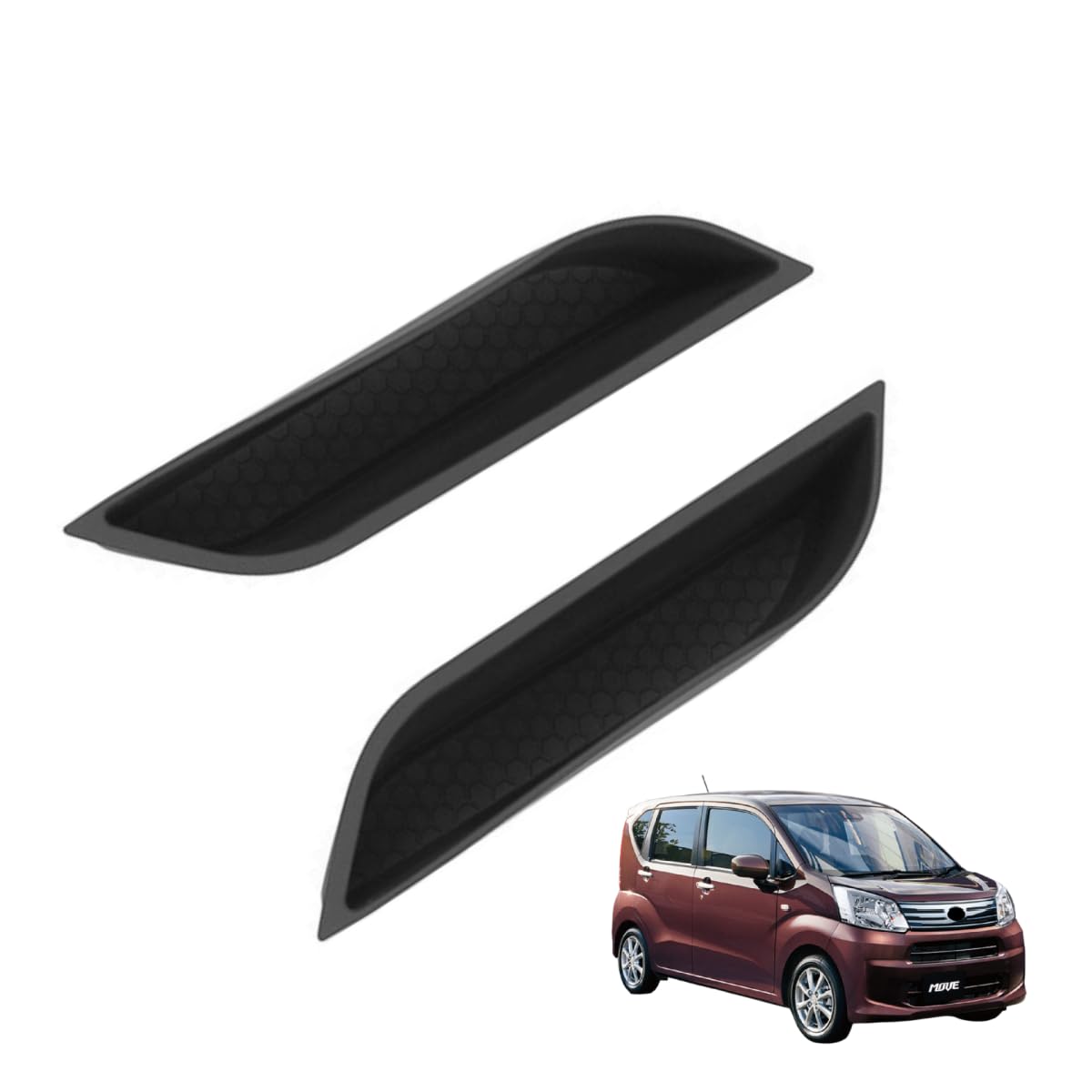 ムーヴ に対応 LA850S LA860S G RS 2025年6月〜For MOVE 対応品 保護 上質 キズ防止 カスタム 装飾 パーツ シリコン製 2P ダイハツ専用設計パーツ 取り付け簡単 内装ドレスアップ 小物入れ 収納ボックス ドアハンドル収納 パーツ ドアポケット 滑り止め ボック