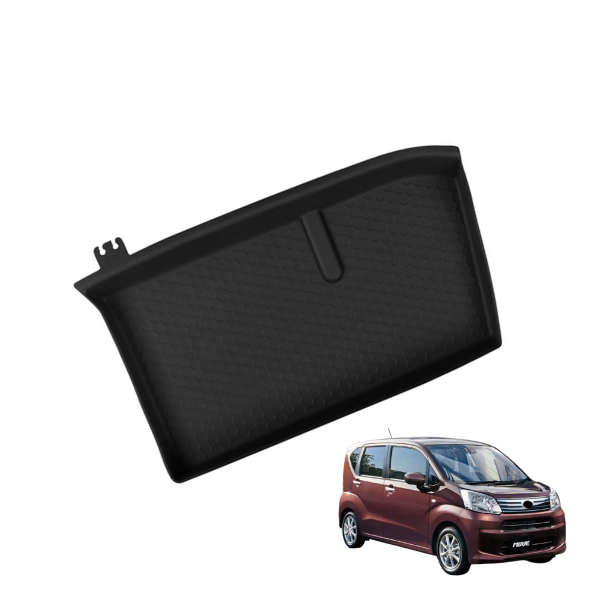 ムーヴ に対応 LA850S LA860S G RS 2025年6月〜For MOVE 対応品 保護 上質 キズ防止 カスタム 装飾 パーツ シリコン製 1P ダイハツ専用設計パーツ 取り付け簡単 内装ドレスアップ 助手席側収納ボックストレイ USBケーブル挟み付き小物入れ オシャレ ドレスアッ
