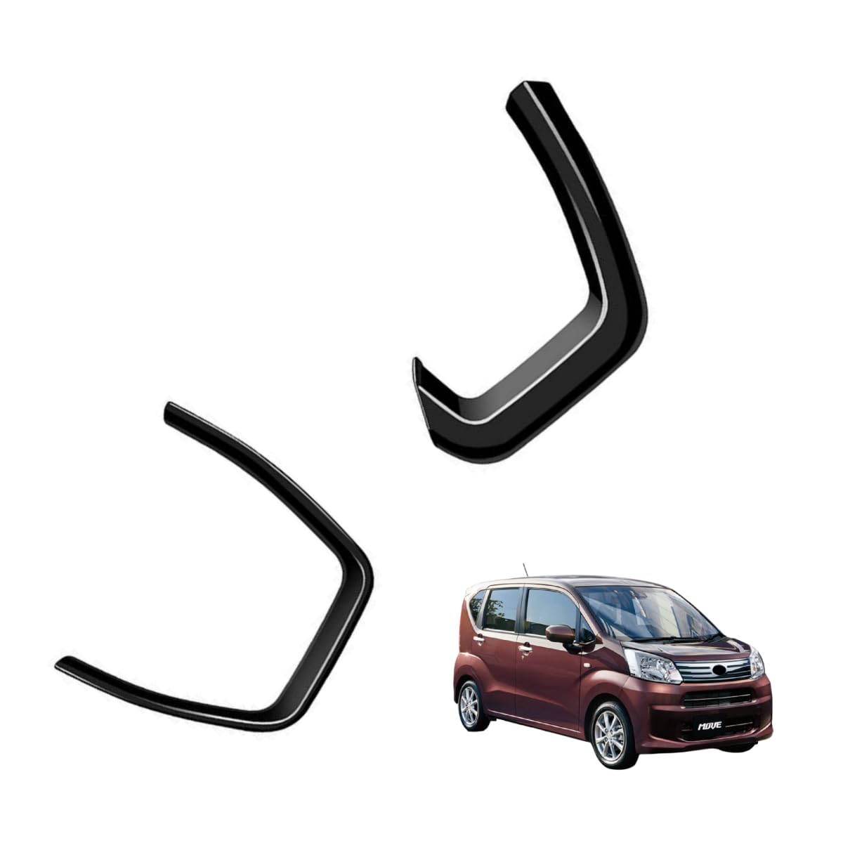 ムーヴ に対応 LA850S LA860S G RS 2025年6月〜For MOVE 対応品 保護 上質 キズ防止 カスタム 装飾 パーツ ABS製 2P ダイハツ専用設計パーツ 内装ドレスアップ フロントカップホルダーパネル インテリアパネルパーツ ドリンクホルダーカバー枠 傷防止 耐摩耗性