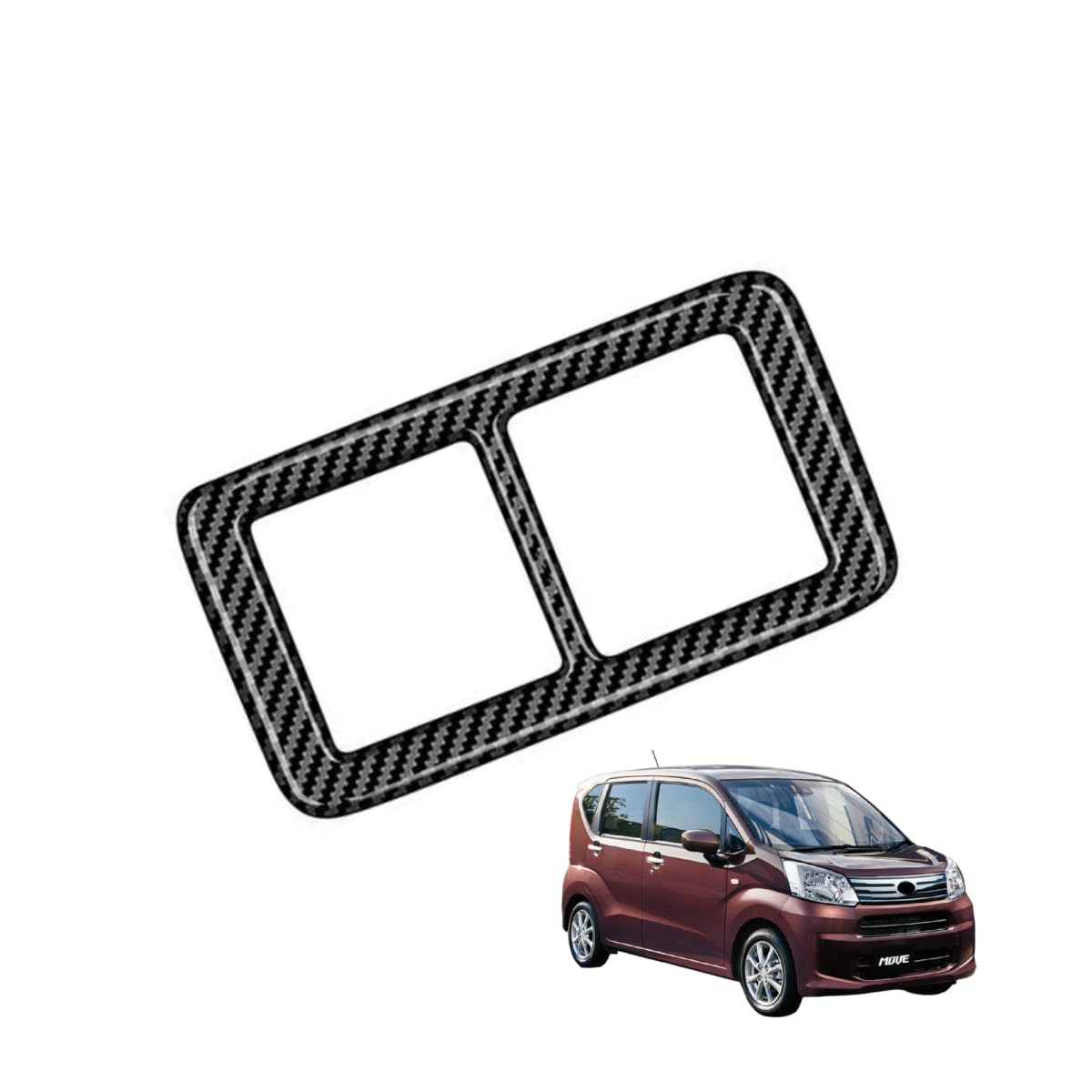 ムーヴ に対応 LA850S LA860S RS G X 2025年6月〜For MOVE 対応品 保護 上質 キズ防止 カスタム 装飾 パーツ ABS製 1P ダイハツ専用設計パーツ 取り付け簡単 内装ドレスアップ 多機能ボタンパネル インナーヘッドランプ 調節フレーム 中央コントロール 枠 傷防