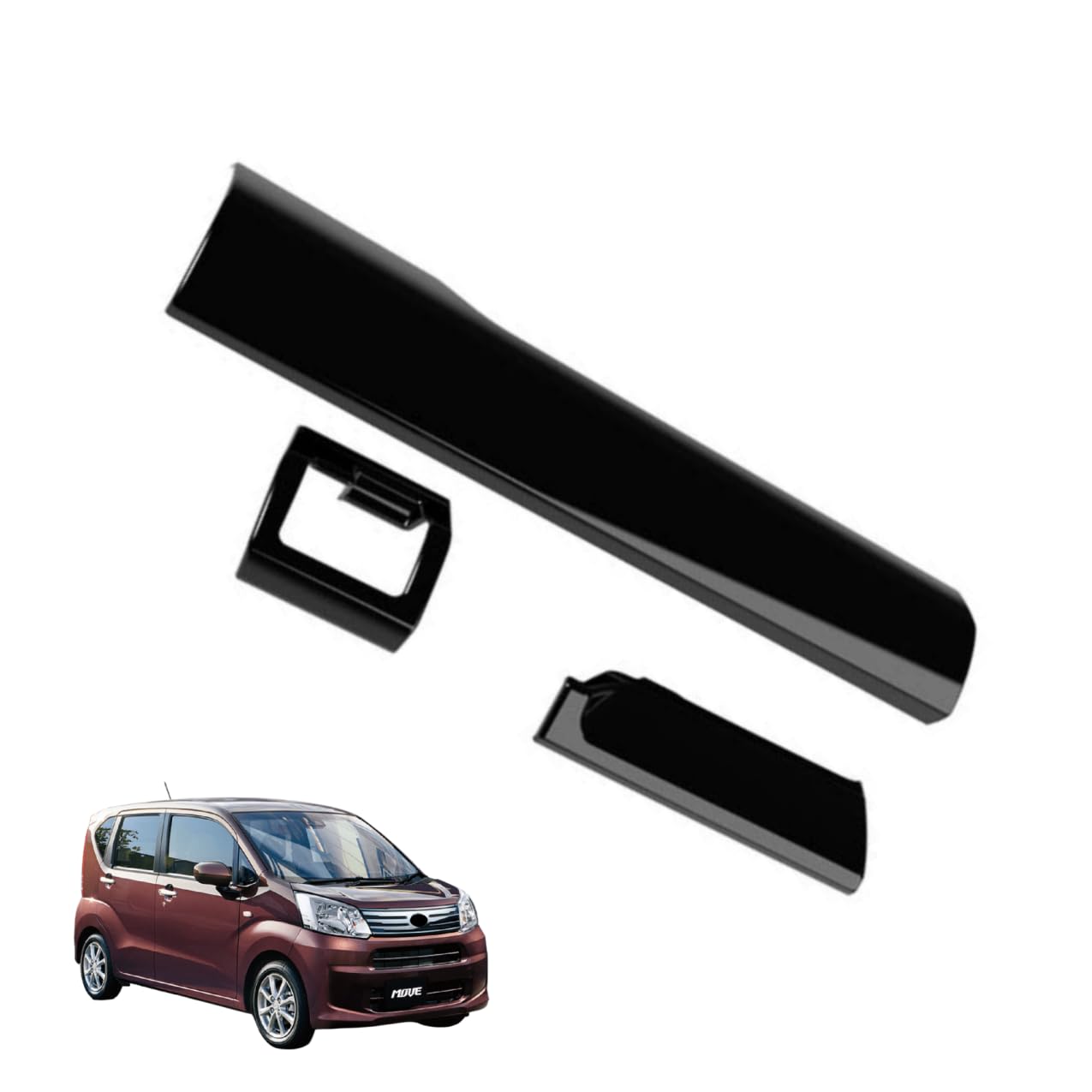 ムーヴ に対応 LA850S LA860S G RS 2025年6月〜For MOVE 対応品 保護 上質 キズ防止 カスタム 装飾 パーツ ABS製 3P ダイハツ専用設計パーツ 取り付け簡単 内装ドレスアップ センター コンソール インパネラインパネル アウトレットトリムフレーム 耐摩耗性 (ピ