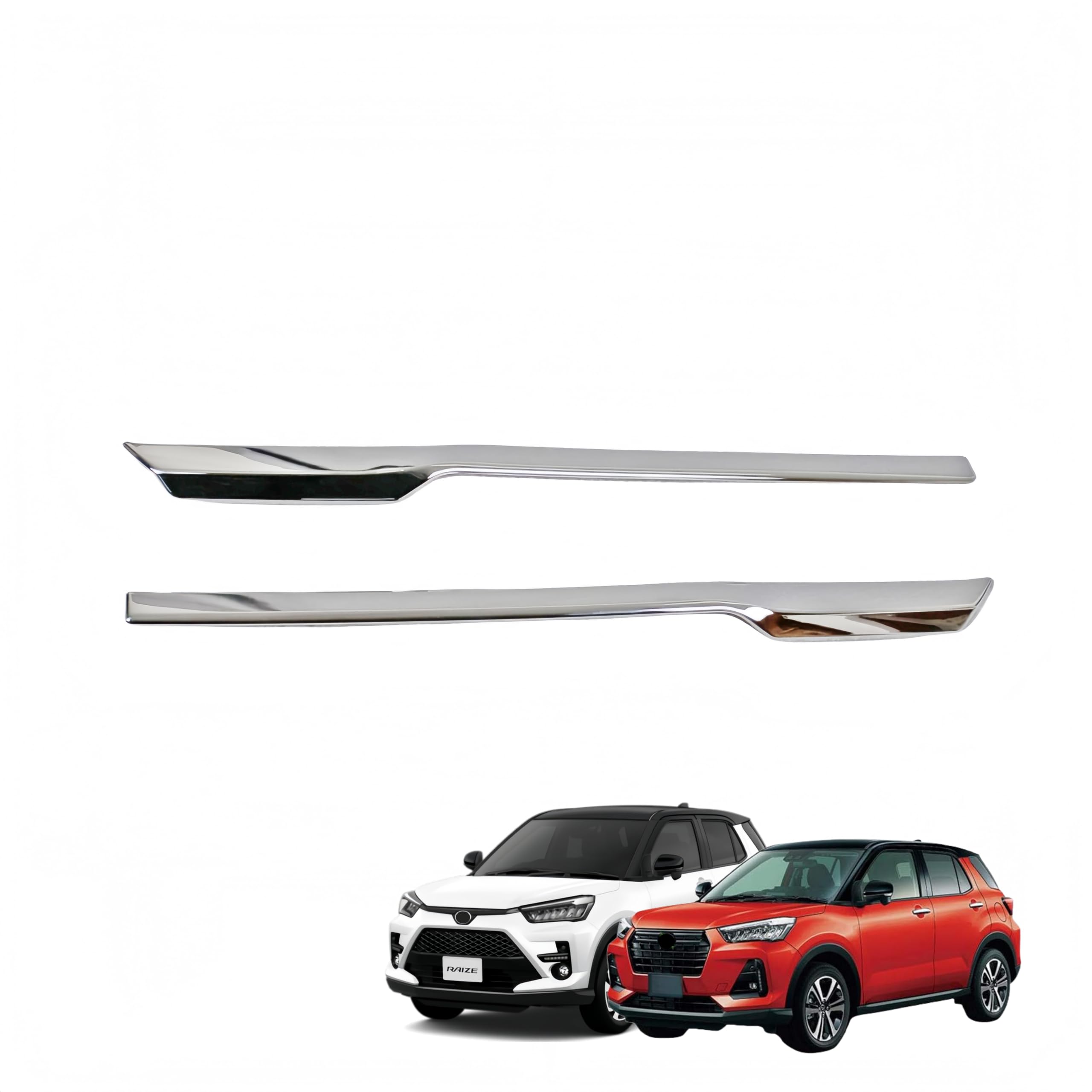 Rakuten - ライズ に対応 A200系 A200A/A210A A20#A/210A型 2019年11月〜For RAIZE 対応品 専用 保護 上質 キズ防止 カスタム 装飾パーツ ABS製 トヨタ専用設計パーツ 外装ドレスアップ リアバンパーガーニッシュ アンダー ガーニッシュ モール カバー ベゼル パーツ