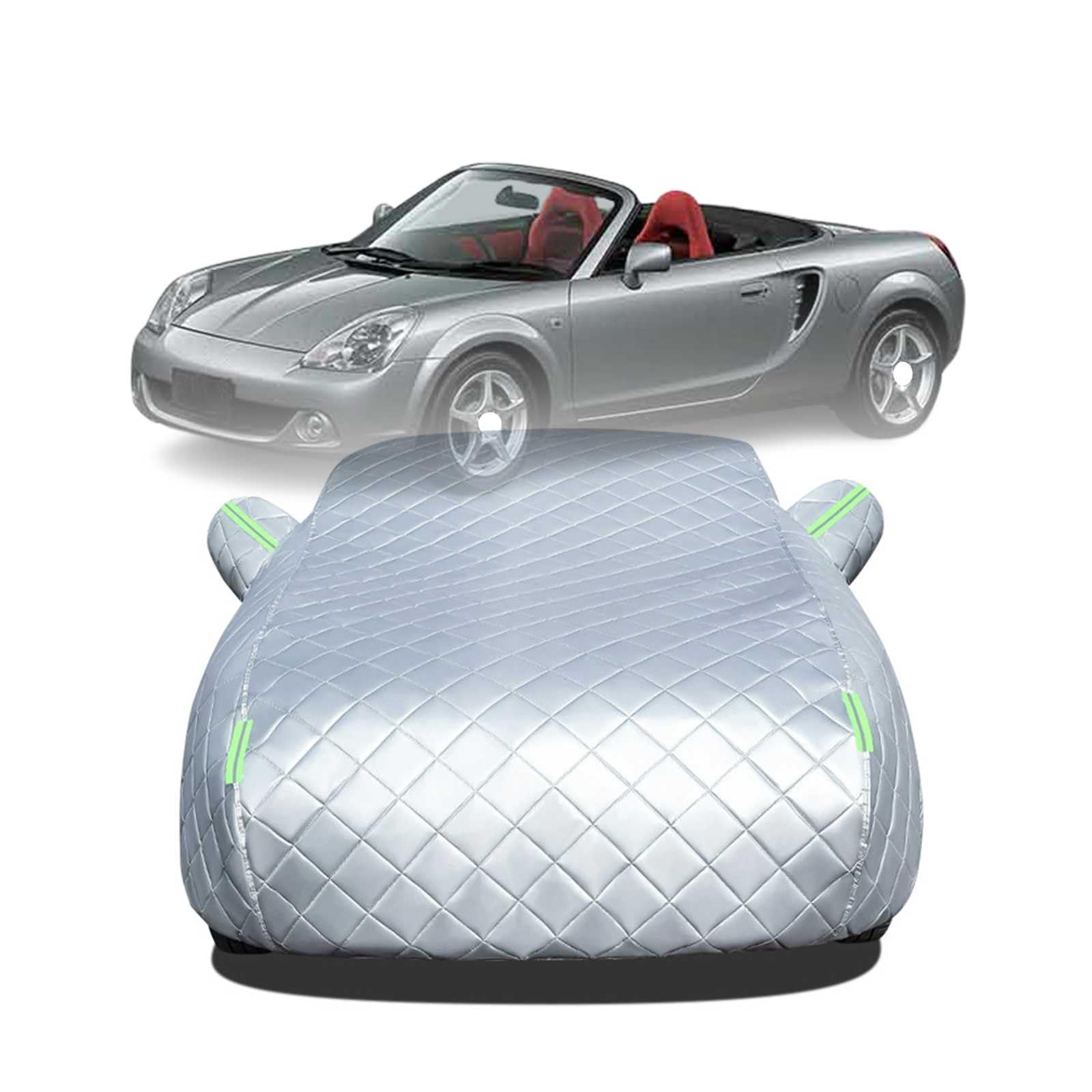 Rakuten - 2025年冬 ボディカバー に適合する トヨタ MR-S ZZW30 車 カバー 防雹カーカバー カスタムパーツ 車カバー 凍結防止カバー 自動車用防水カバー 日焼け防止 車のカバー 傷防止 汚れ防止 黄砂 雪対策 サイドのジッパー 蛍光反射ストリップ付き