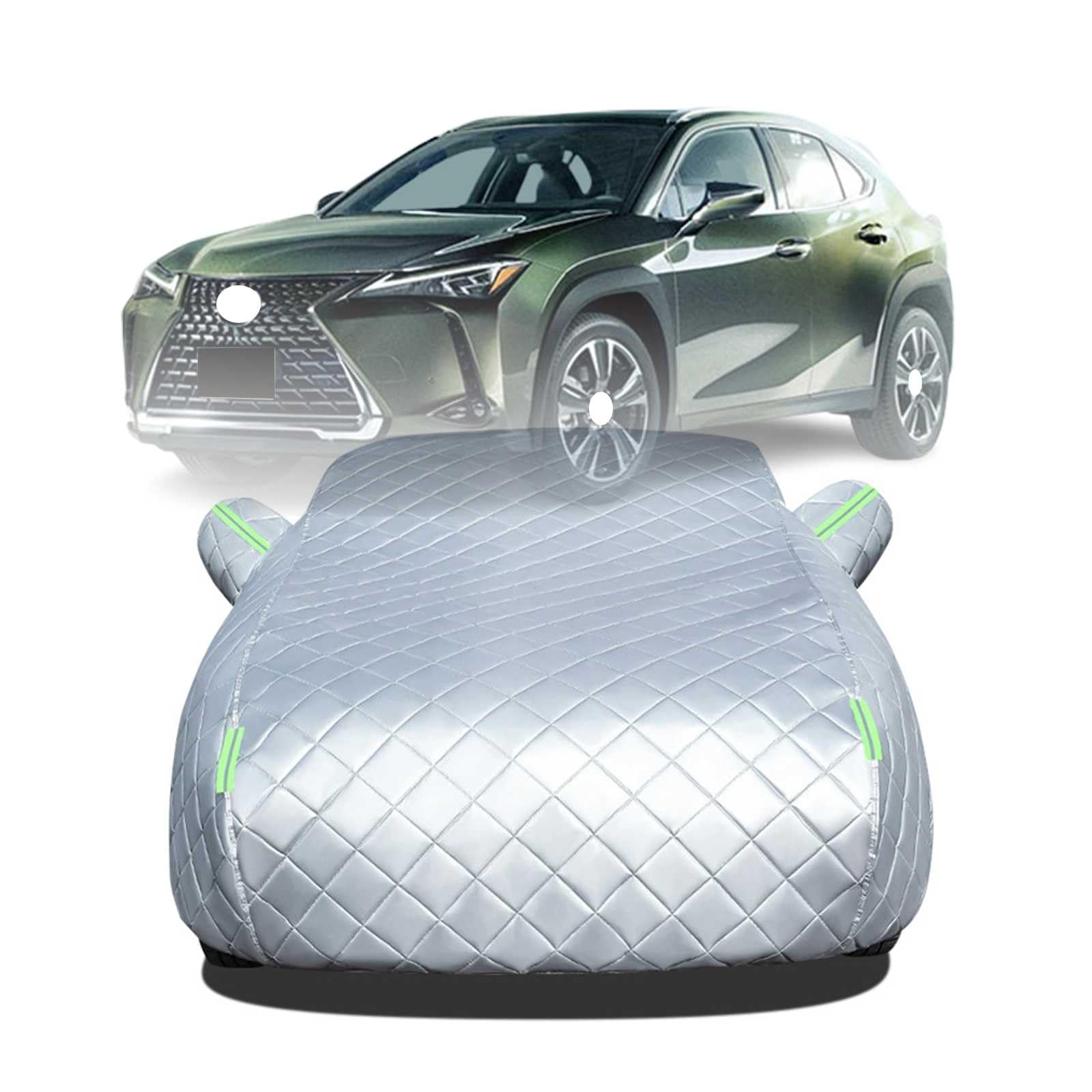 Rakuten - 【2025年冬新開発型】ボディカバー に適用 レクサス UX Hybrid MZAH10 MZAH15 車 カバー 防雹カーカバー カスタムパーツ 車カバー 凍結防止カバー 自動車用防水カバー 日焼け防止 車のカバー 傷防止 汚れ防止 黄砂 雪対策 サイドのジッパー 蛍光反射ストリップ付き