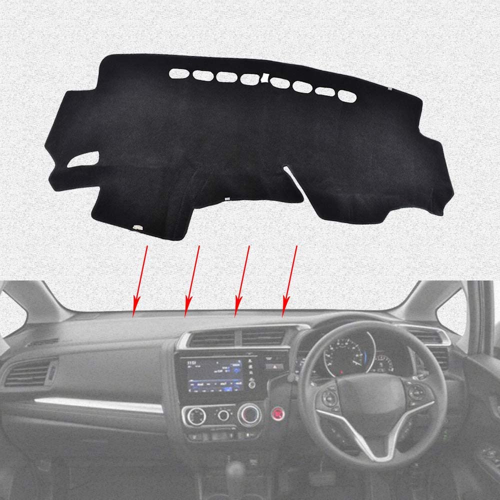 HONDA ホンダ フィット GK3 GK4 GK5 GK6 GP5 GP6 専用設計 ダッシュボードマット FIT3 内装 パーツ インテリア フロアマット 純正ホルダー対応 社外品 車の日焼け止め【ポリエステル素材】