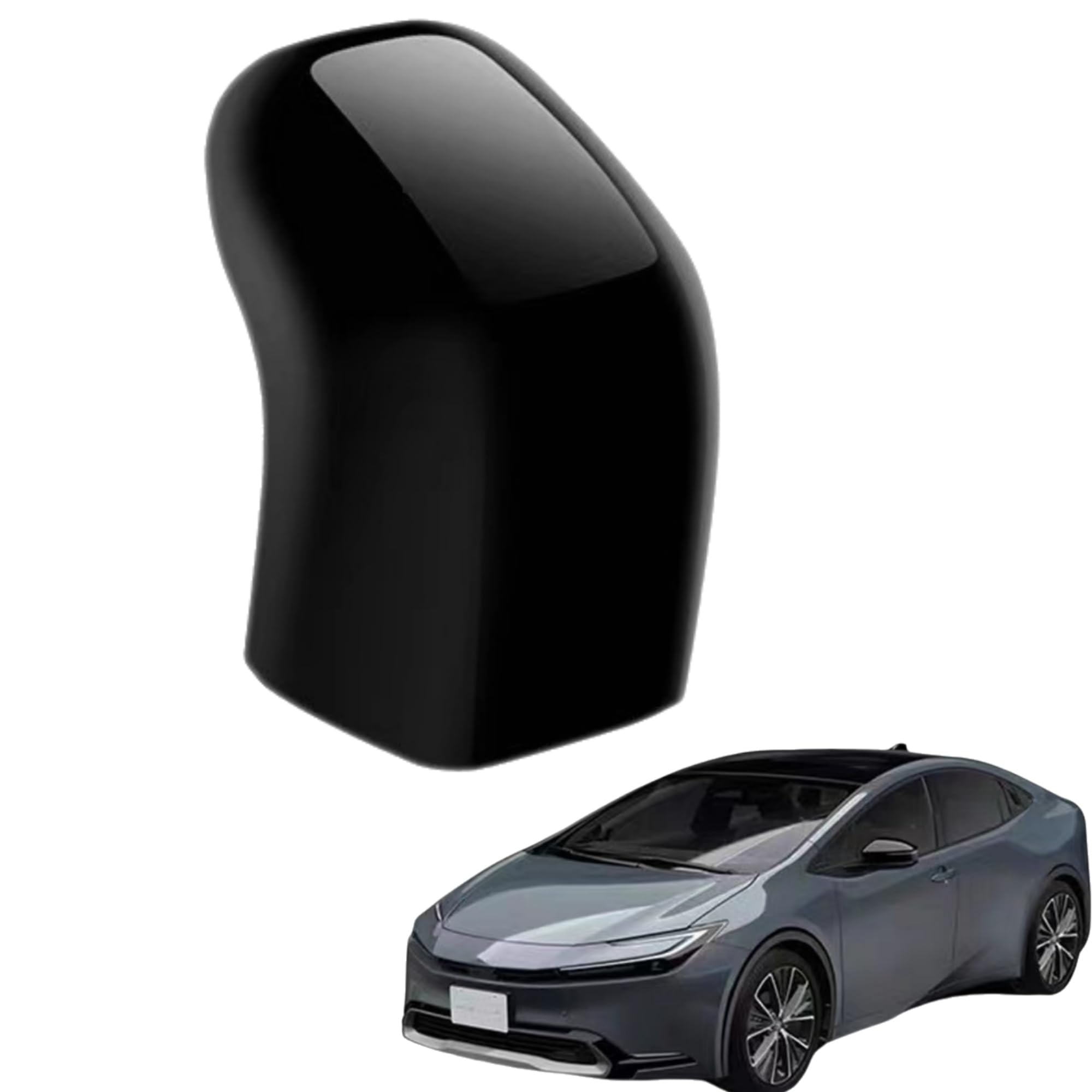 新型プリウス 60系に対応 カスタムパーツアクセサリー シフトノブカバー レバーシフトノブカバー シフトレバープロテクター ドレスアップ 内装グッズ (ピアノブラック)