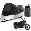 バイクカバー四季対応 に適用カワサキ エリミネーター250V オートバイカバー 防水 紫外線防止 盗難防止 バイク用車体カバー 防雨防雪防塵 凍結防止 全天候型保護 バイク カバー 引き裂きに強い 耐久性 ロック穴有り 収納バッグ付き(銀)