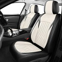 日産 ノート 3代目 E13 / SNE13型 NOTE e-POWER E13 2020年12月現行モデル専用新型 車用シートカバー 皮革風 通気性あり 汚れ防止 滑防水り止め加工 全周囲いデザイン 季節問わず使用可能 収納取り付け簡単【2025年 (白)