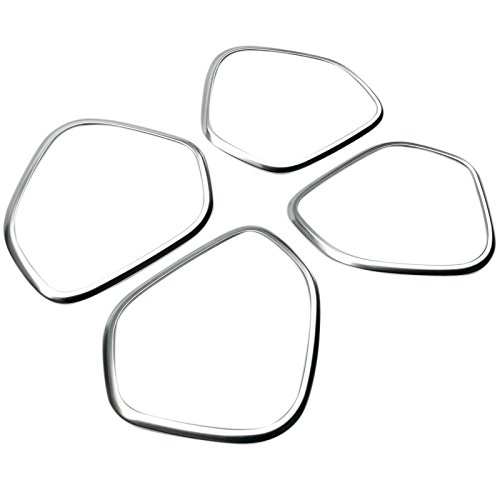 適用于ドア スピーカー 4枚 ステンレススチール カバー リム「ボルボ?XC60 2代目 2017.10〜2022」に適合