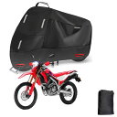 300D 厚手バイクカバーに適用 ホンダ CRF250L バイクカバー 全天候型 オートバイカバー 防水 紫外線防止 盗難防止 バイク用車体カバー 前後5つの反射ストリップ 収納バッグ付き【245*105*125cm】 (Color : CRF250L)