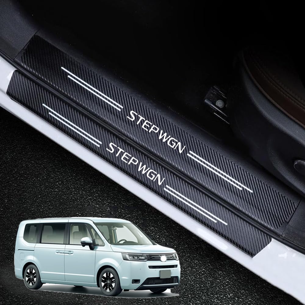 新型ステップワゴン (STEP WGN) RP6 RP7 RP8 RP系 2022-2024 2025車のステッカー車のドアシル用の傷防止保護ステッカー 4 枚に適しています ステップワゴン rp8