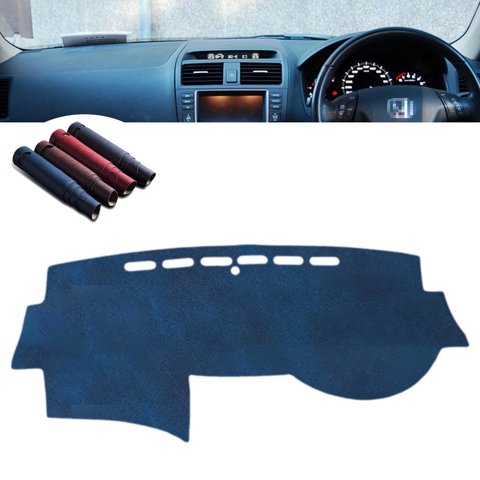 車用ダッシュボードマット ホンダアコード第7世代 2004~2006と互換性があります カーダッシュボードカバーマット 内装 パーツ 日焼け止めパッド 裏面滑り止め付き【レザー素材】