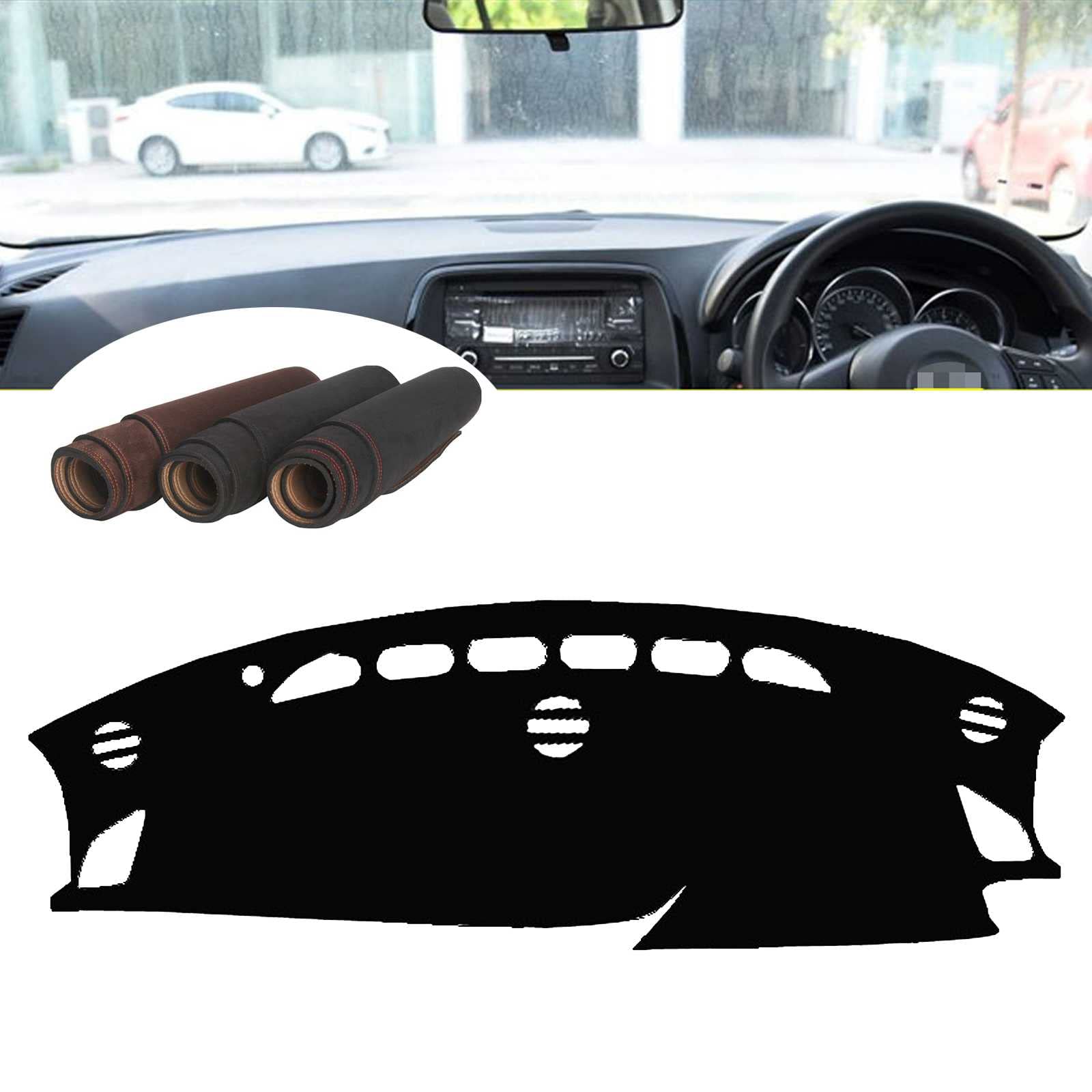 ダッシュボードマット マツダCX-5 KE 2012-2016に適合 ダッシュボードカバー 車のダッシュマット 車種専用設計 UVカット サンシェード 滑り止め 日焼け防止 UVカット インテリア カスタムパーツ カー用品【スエード素材】