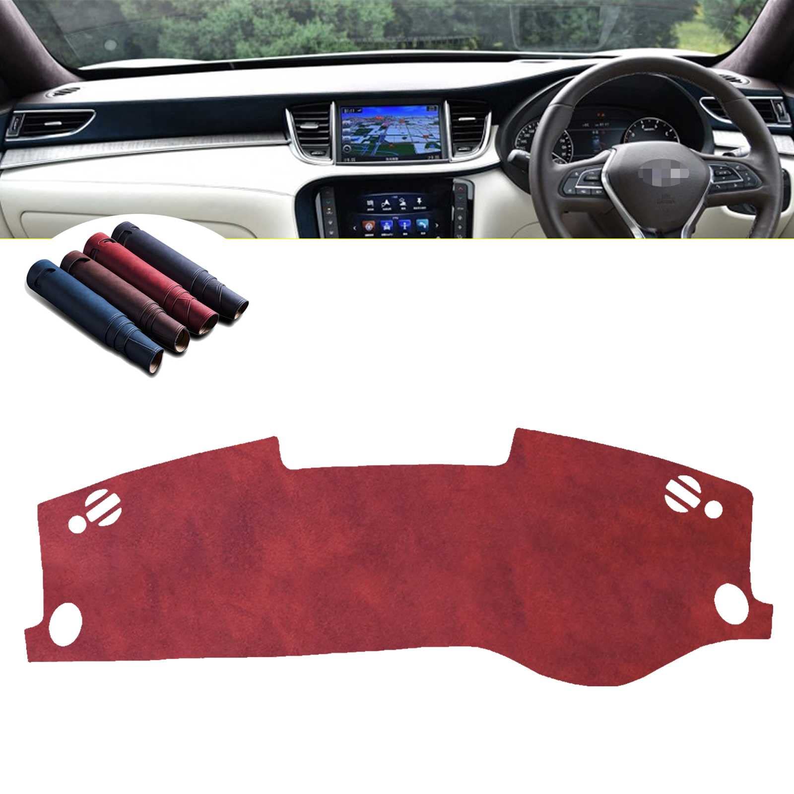 ダッシュボードマット インフィニティQX50 2018 2019 2020 に対応 ダッシュボードカバー 保護マット ダッシュボードライトインテリア 車内アクセサリー 日焼け防止 サンシェード 内装パーツ カー用品【レザー素材】