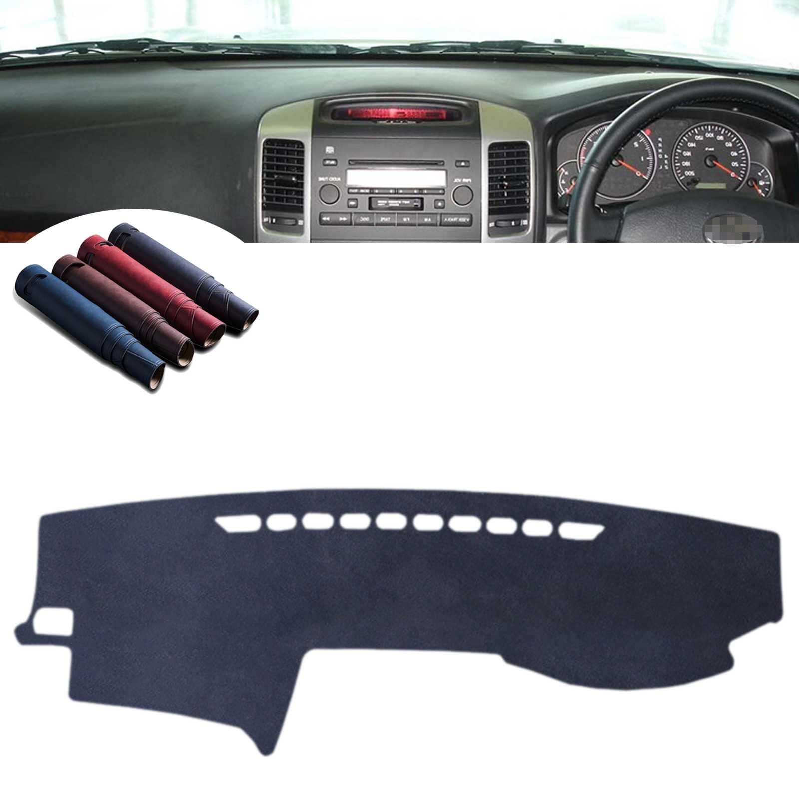 ダッシュボードマット トヨタプラド 2003?2009に適合 専用高品質 ダッシュボードカバー 車のダッシュボードカバーダッシュマット 内装 パーツ 保護マット 日焼け防止 カー用品 パーツ保護マット 簡単取付【レザー素材】