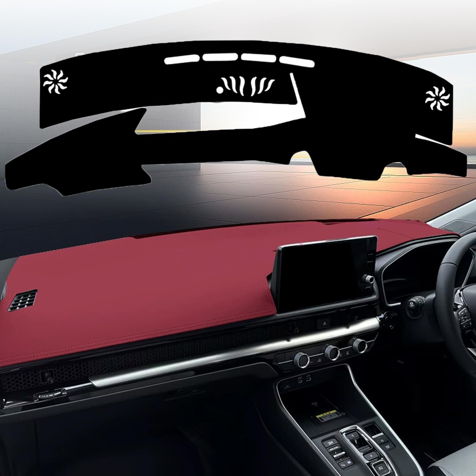 ダッシュボードマット に適用レクサス ES350 / ES300h 2018 2019 2020（年式：H30 ~）ダッシュボードカバー【マイクロファイバーレザー素材】裏面滑り止め 保護マット サンシェードパッドカーペット UVカット カーアクセサリー 内装パーツ 簡単取付