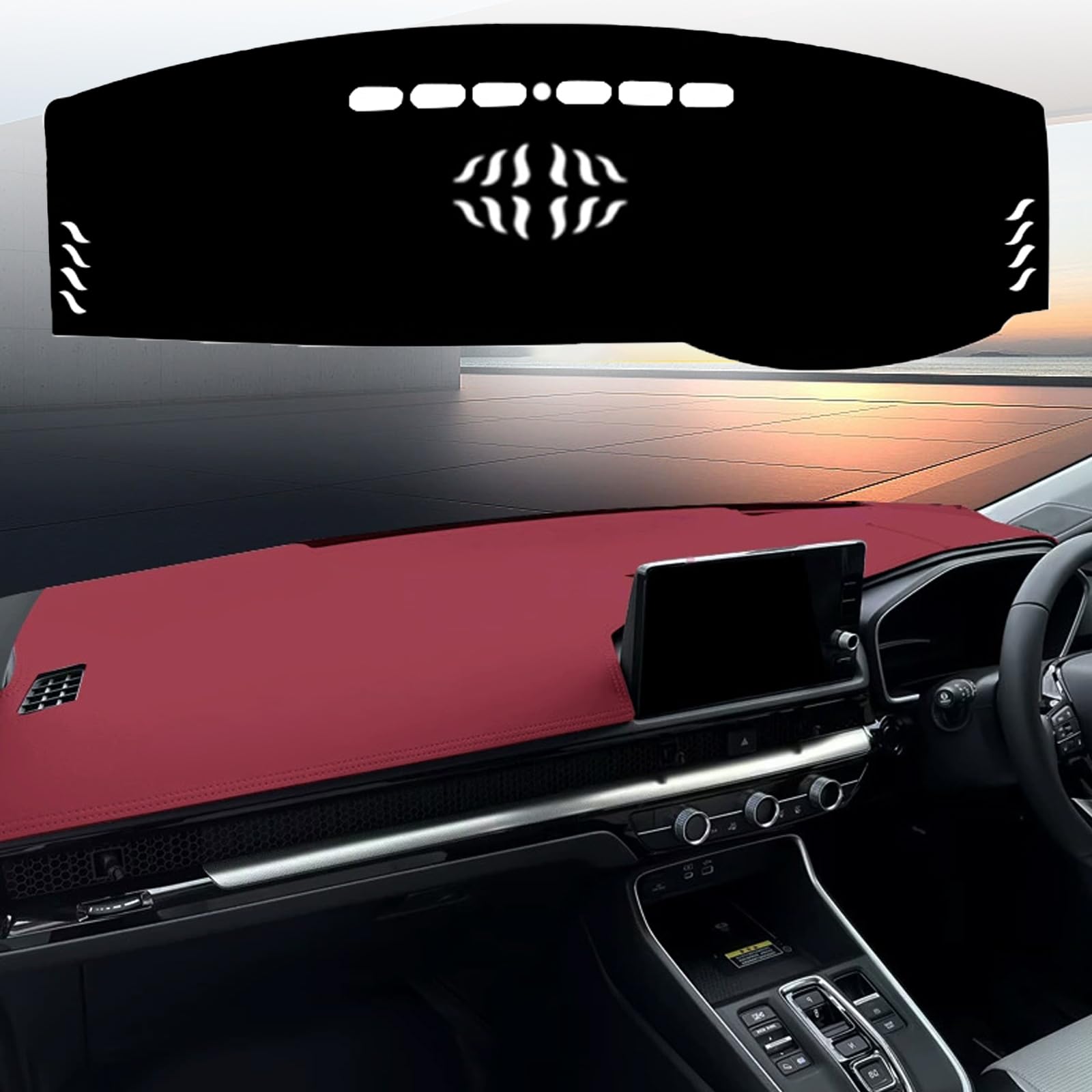 Other - ダッシュボードマット に適用レンジローバースポーツ Rover Sport 2014-2021 ダッシュボードカバー【マイクロファイバーレザー素材】裏面滑り止め 保護マット サンシェードパッドカーペット UVカット カーアクセサリー 内装パーツ 簡単取付