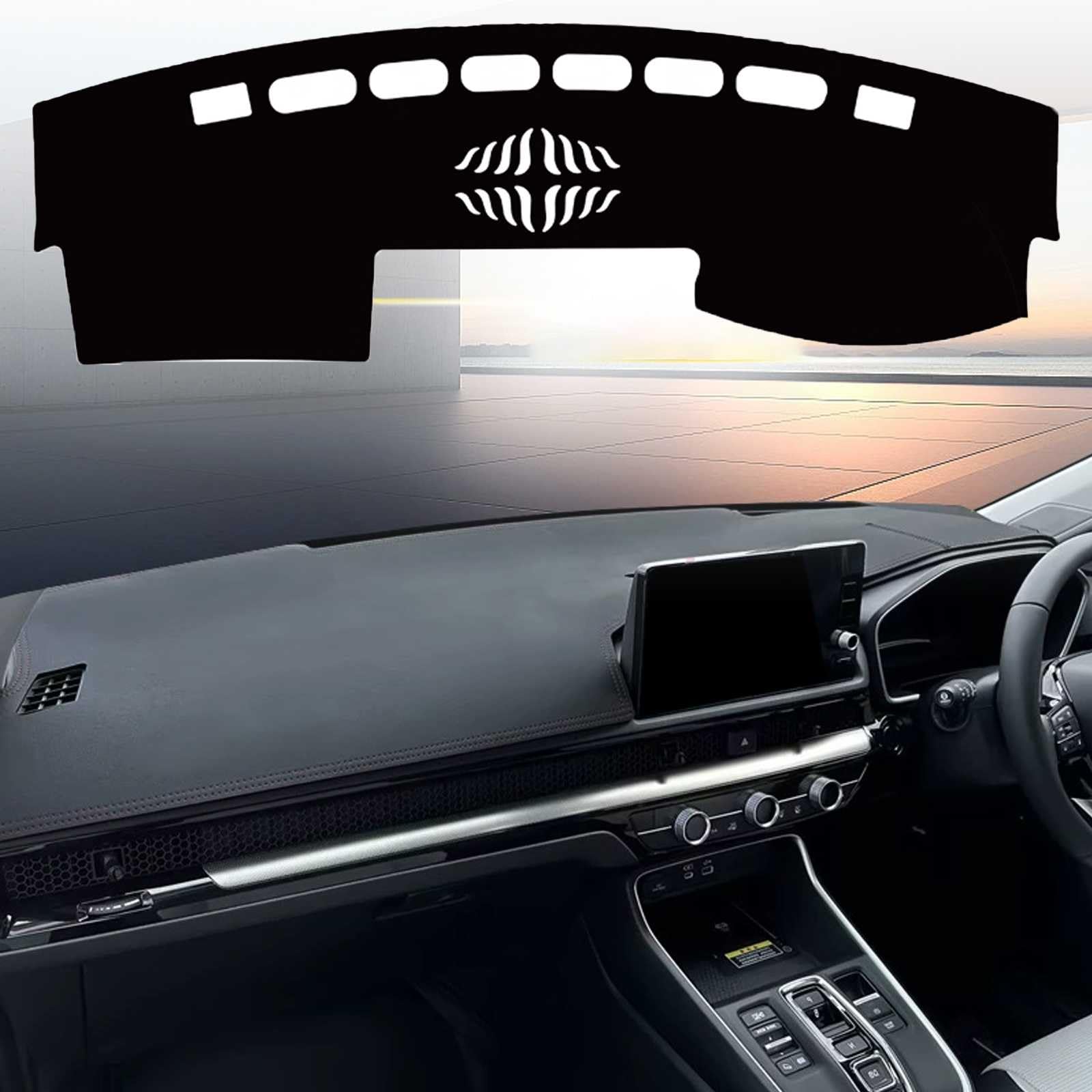 ダッシュボードマット に適用フーガ 2004~2009 ダッシュボードカバー【マイクロファイバーレザー素材】裏面滑り止め 保護マット サンシェードパッドカーペット UVカット カーアクセサリー 内装パーツ 簡単取付 Black Red Line