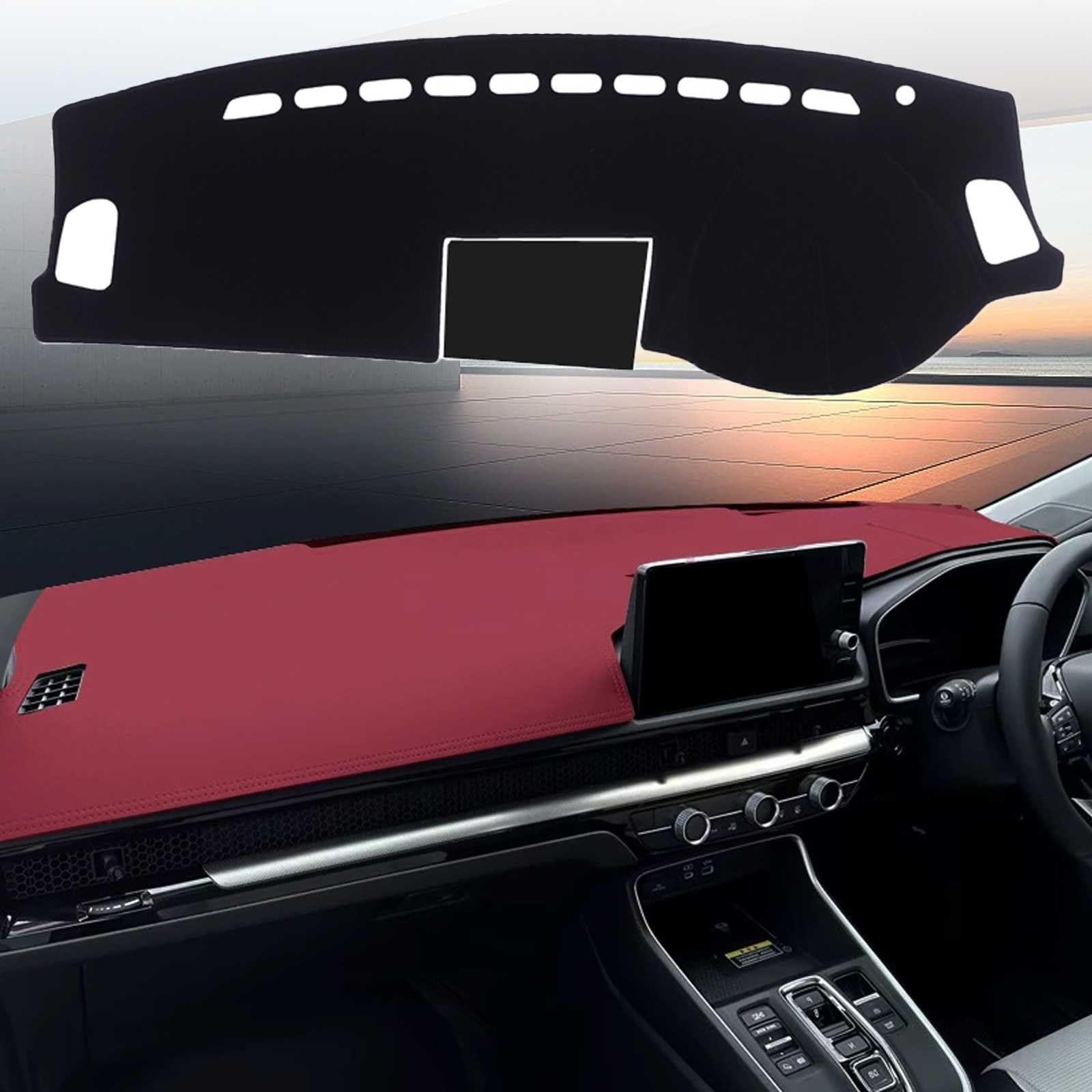 ダッシュボードマット に適用マツダ6 M6 2003~2008 ダッシュボードカバー【マイクロファイバーレザー素..