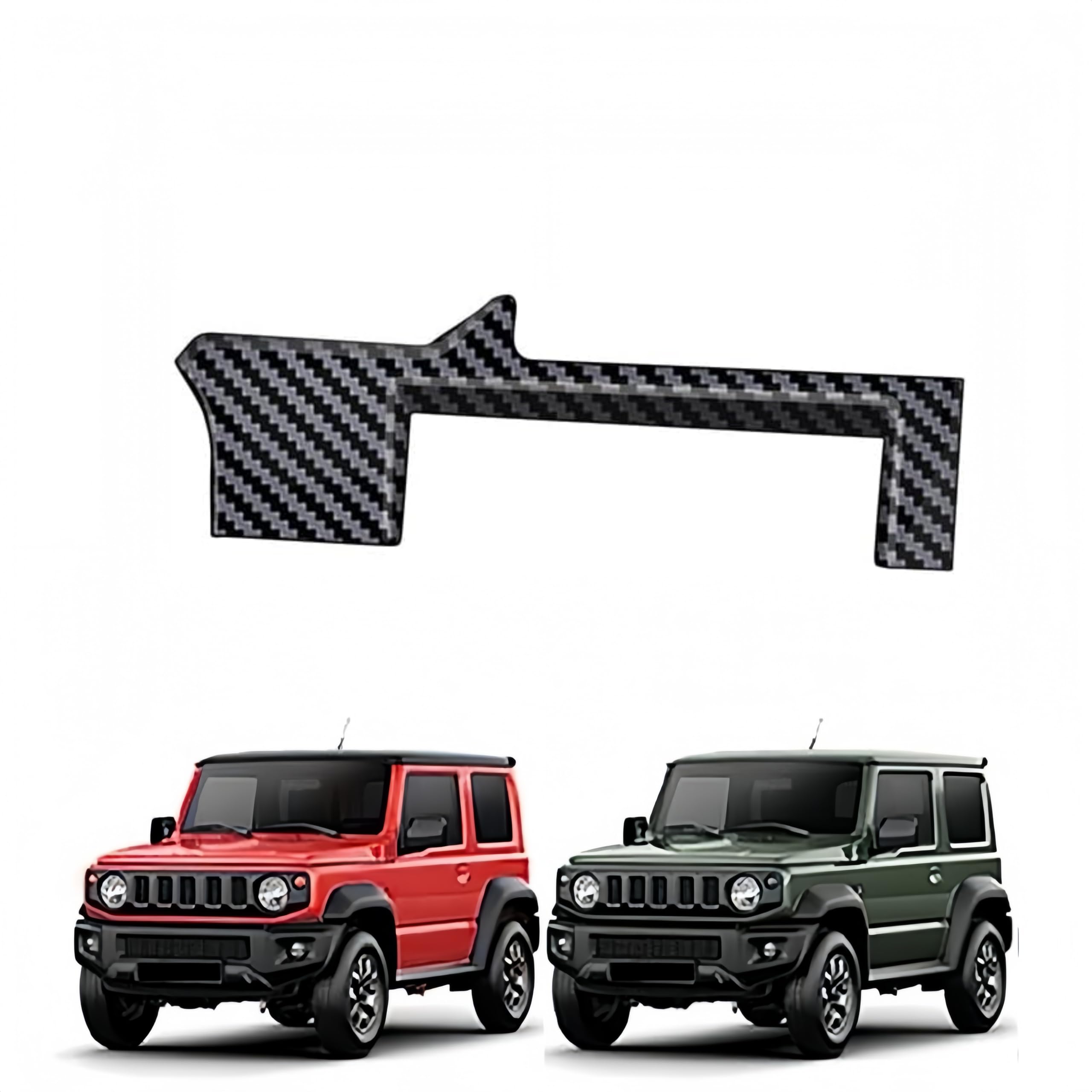 Rakuten - 「 ジムニー JB64W / ジムニーシエラ JB74W 2019年-」運転席側 ヘッドライトボタンパネル フロントランプフレーム 多機能スイッチカバー パーツ ガーニッシュ アクセサリー ABS製 スズキ対応品 (カーボン柄)