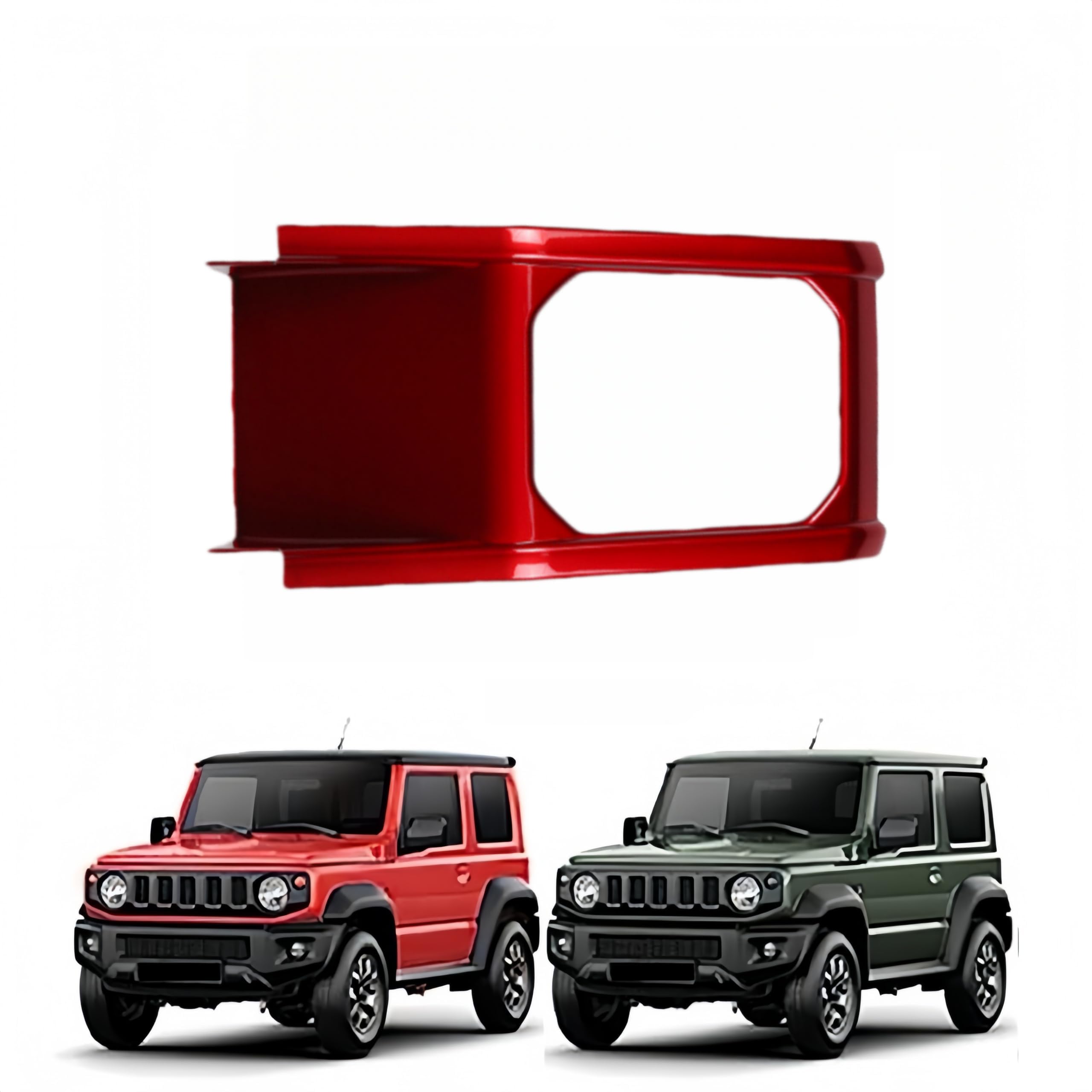 Rakuten - ギアシフトパネル「 ジムニー JB64W / ジムニーシエラ JB74W 2019年-」センターコンソールパネル シフトカバー ABS製 スズキ対応品 ガーニッシュ 内装パーツ ガーニッシュ アクセサリー (レッド)
