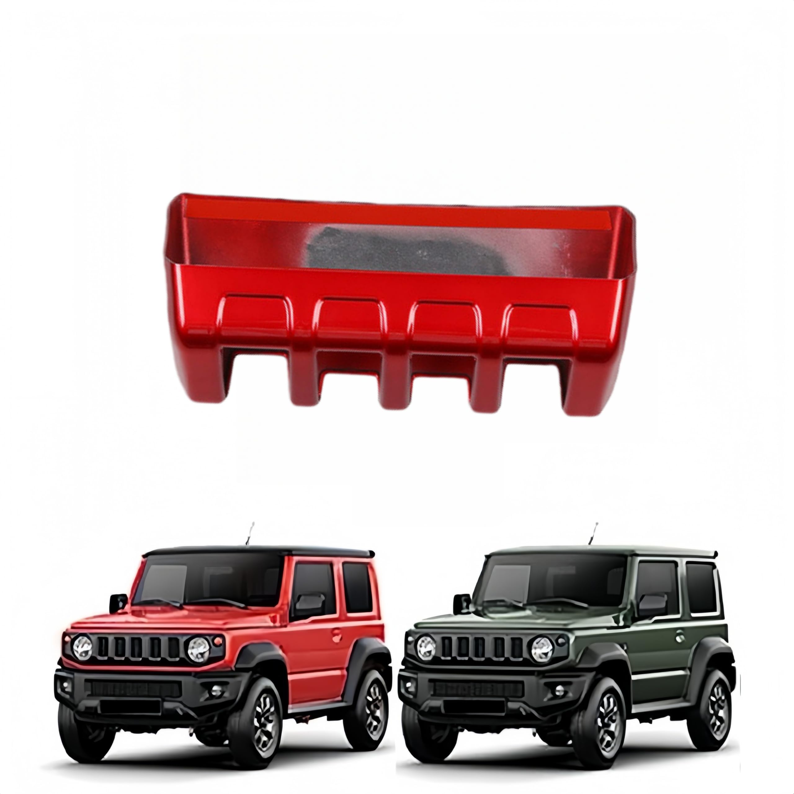 Rakuten - 「 ジムニー JB64W / ジムニーシエラ JB74W 2019年-」センターボタンカバー パワーウィンドウスイッチパネル センターコンソールカバー パーツ ガーニッシュ アクセサリー ABS製 スズキ対応品 (レッド)