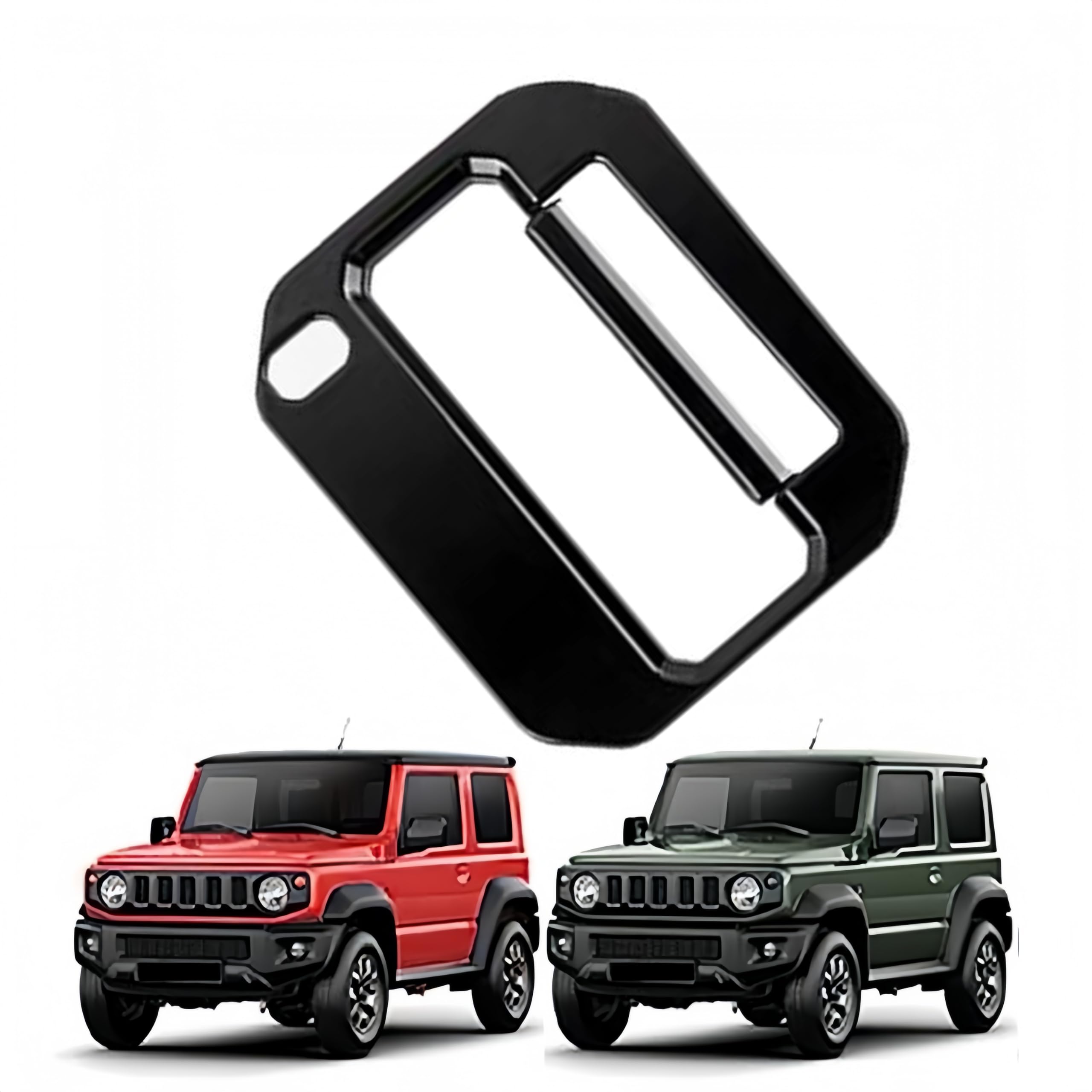 「 ジムニー JB64W / ジムニーシエラ JB74W 2019年-」センターコンソールパネル シフトカバー ギアシフトパネル ガーニッシュ パーツ ガーニッシュ アクセサリー ABS製 スズキ対応品 (ピアノブラック)