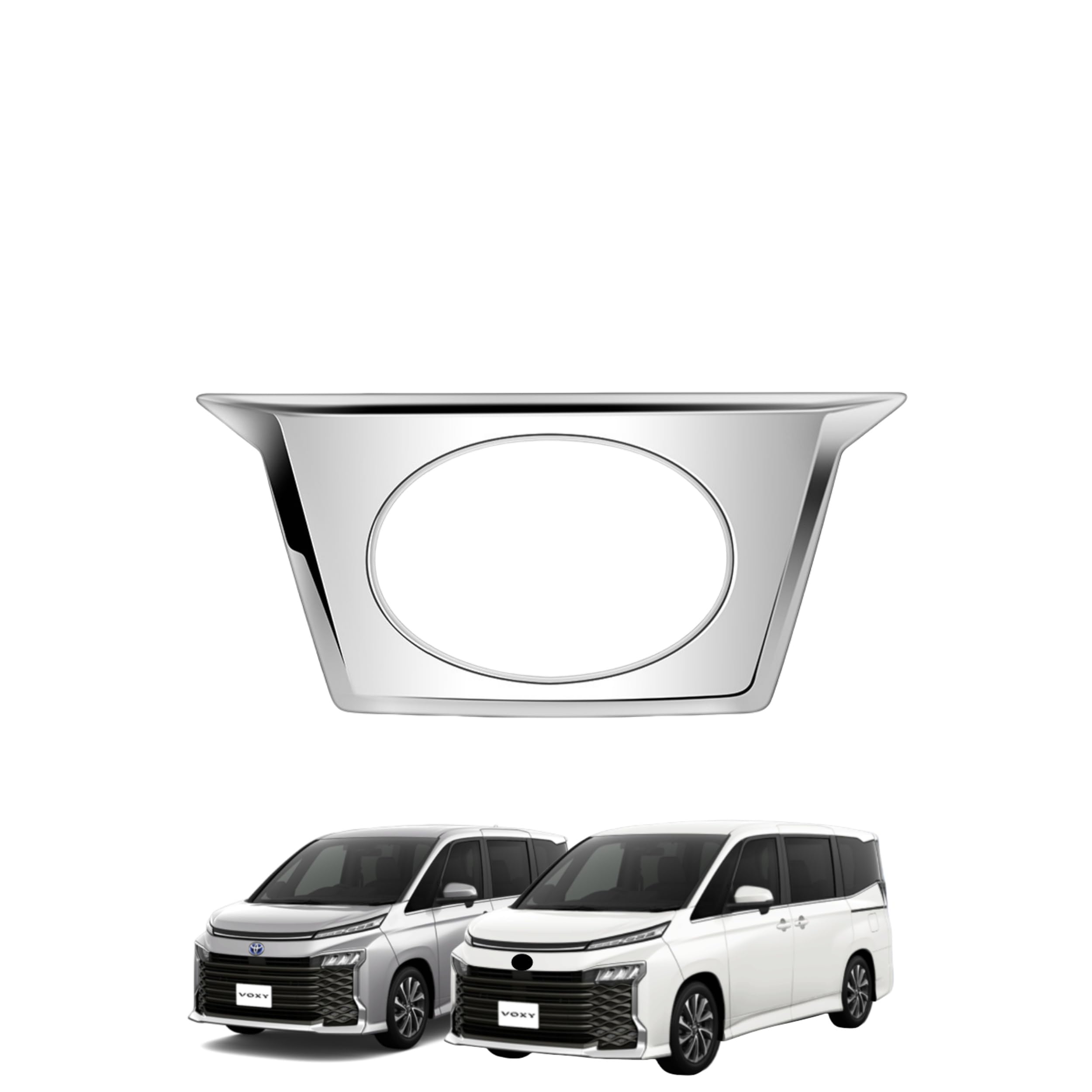 Rakuten - 「ヴォクシー90系 に適用 2022年ー」 バックドアパネル エンブレムフレーム リアドアパネル バックドアガーニッシュ メッキ仕上げシルバー 内装アクセサリー ヴォクシー専用 FOR VOXY