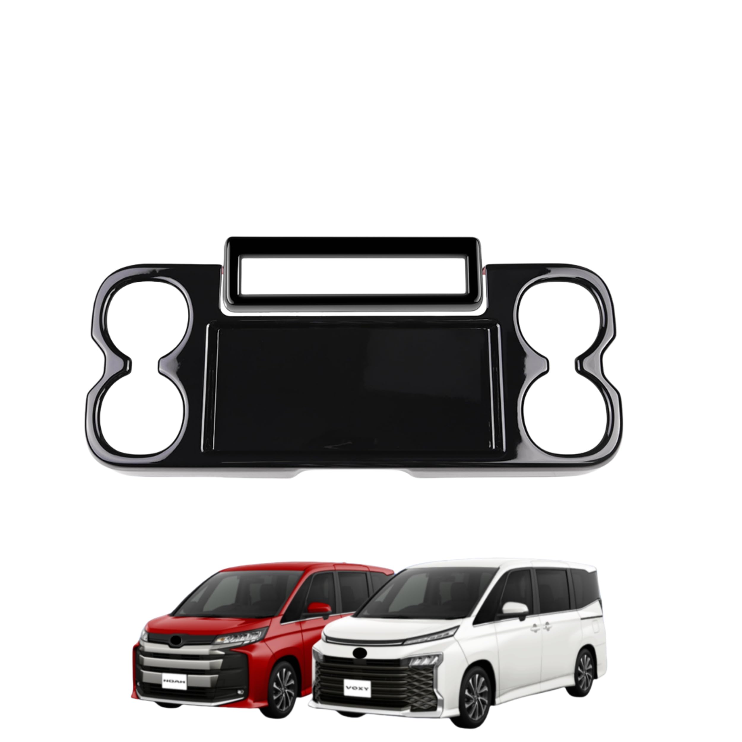 Rakuten - 「ノア 90系?ヴォクシー90系 に適用 2022年ー」 中央カップホルダー センタードリンクホルダー パネル 内装パーツ アクセサリー FOR VOXY/NOAH (ピアノブラック 2Pcs)