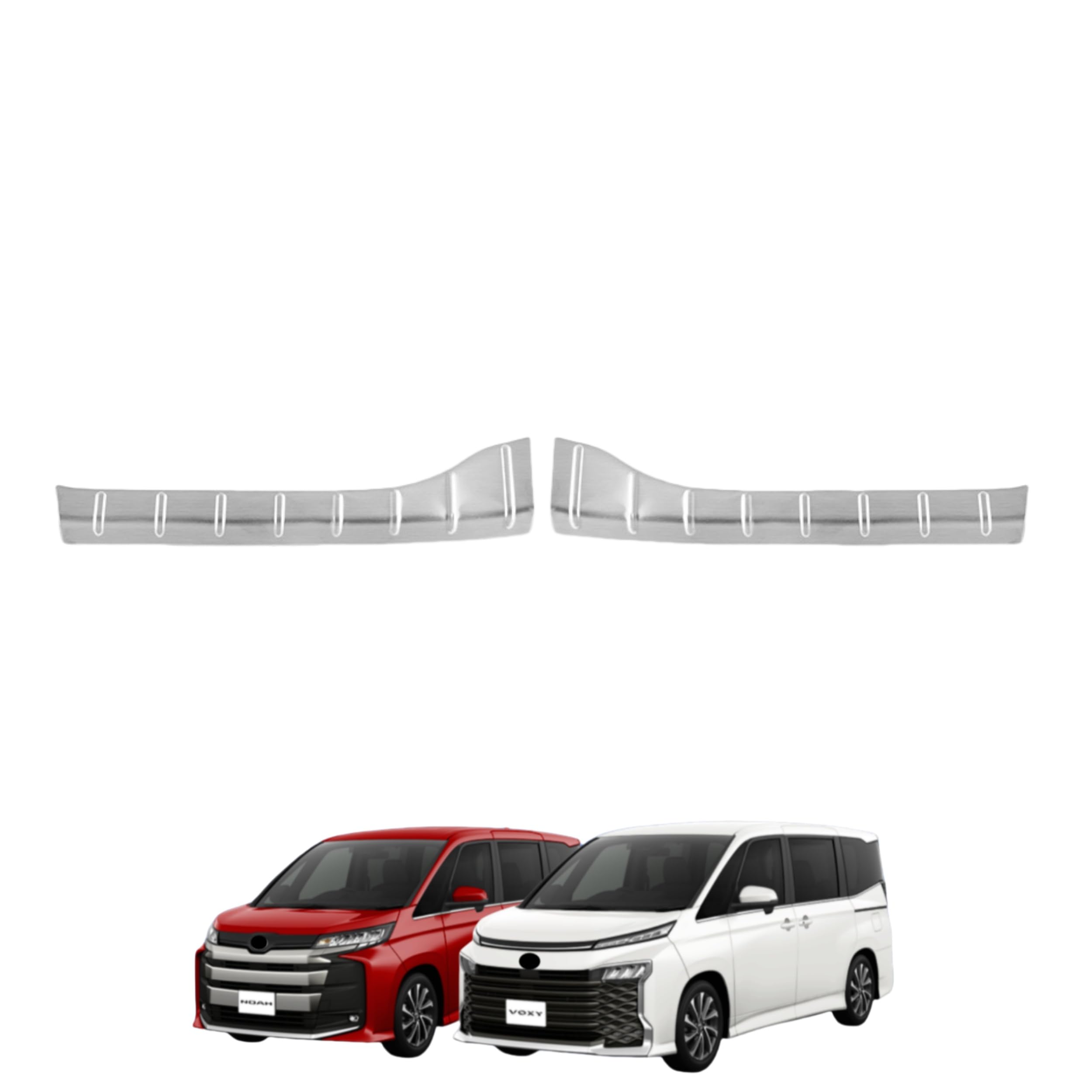 「ノア 90系?ヴォクシー90系 に適用 2022年ー」保護ガート 内側リアバンパーカバー テールゲットステップガート 傷/汚れ防止 パーツ ガーニッシュ アクセサリー ステンレス鋼製 トヨタ対応品 FOR VOXY/NOAH