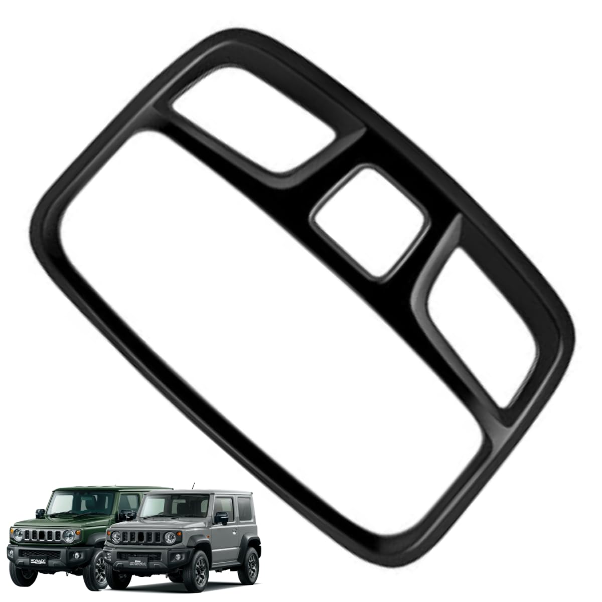 Rakuten - ジムニーに対応 JB64W シエラ JB74W 2019年-/ ジムニーに対応ノマド JC74W 2025年4月〜 対応品 スズキ専用 保護 上質 キズ防止 カスタム 装飾パーツ ABS製 取り付け簡単 内装ドレスアップ 1P フロント読書灯フレーム 室内装飾耐摩耗性 耐傷性 スイフトアクセサ