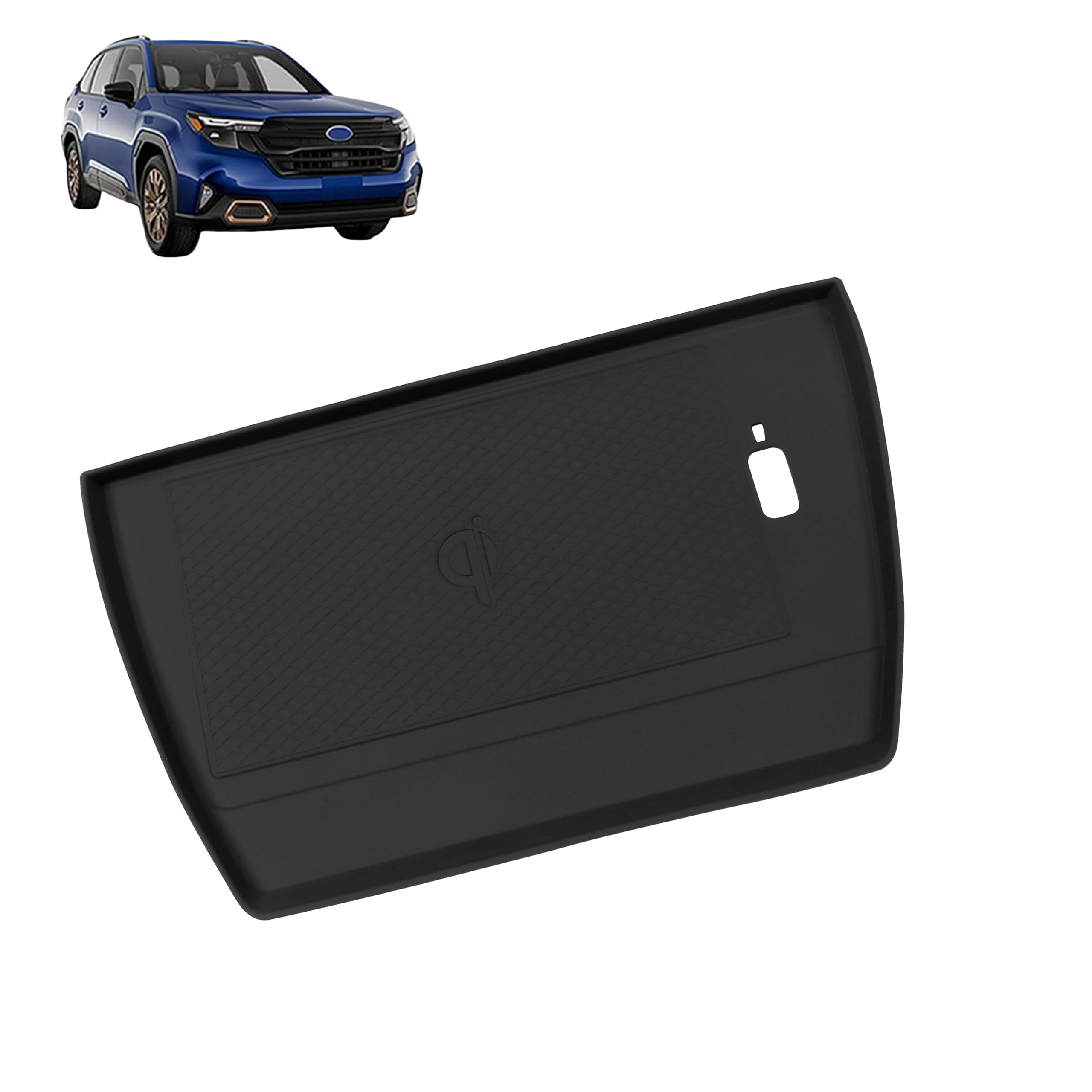 スバル フォレスター に対応 フォレスター SL系 2025年4月〜 For Forester 対応品 専用 保護 上質 キズ防止 カスタム 装飾パーツ シリコン製 専用設計パーツ 取り付け簡単 内装ドレスアップ ワイヤレス充電保護マット スマホ滑り止め 車内収納 傷防止 保護 キズ