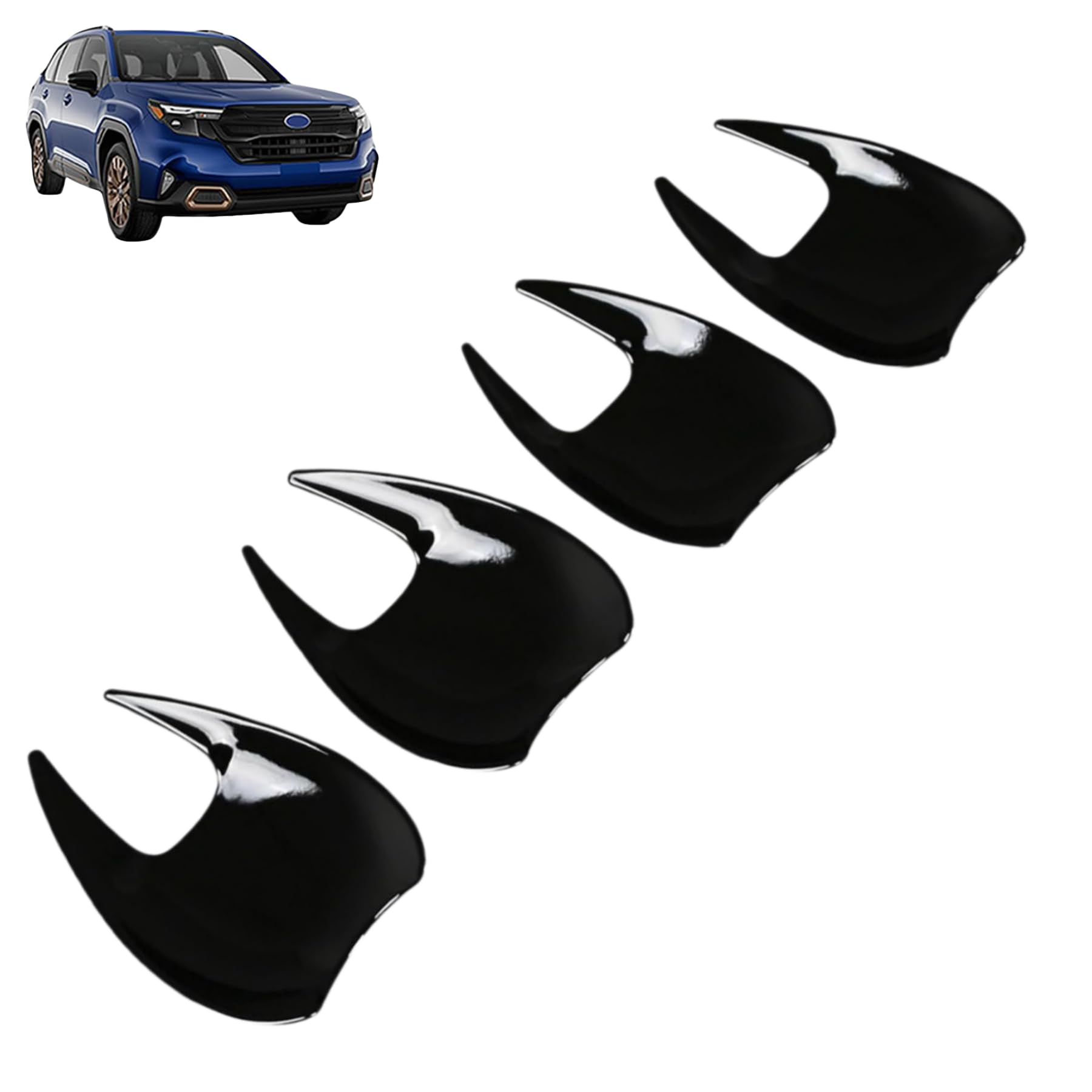 スバル フォレスター に対応 フォレスター SL系 2025年4月〜 For Forester 対応品 専用 保護 上質 キズ防止 カスタム 装飾パーツ ABS製 専用設計パーツ 取り付け簡単 内装ドレスアップ ドアハンドルカバーAセット/ドアノブプロテクター ステッカー ボウルカバー