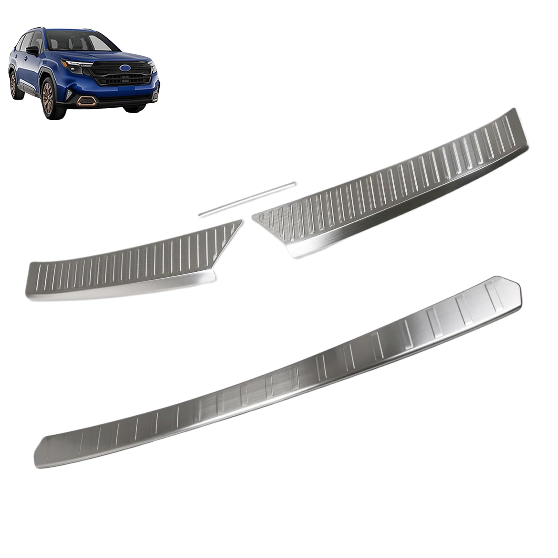 スバル フォレスター に対応 フォレスター SL系 2025年4月〜 For Forester 対応品 専用 保護 上質 キズ防止 カスタム 装飾パーツ ステンレス製 専用設計パーツ 取り付け簡単 外装ドレスアップ カスタムパーツ ステップガード ラゲッジスカッフキッキンプレート