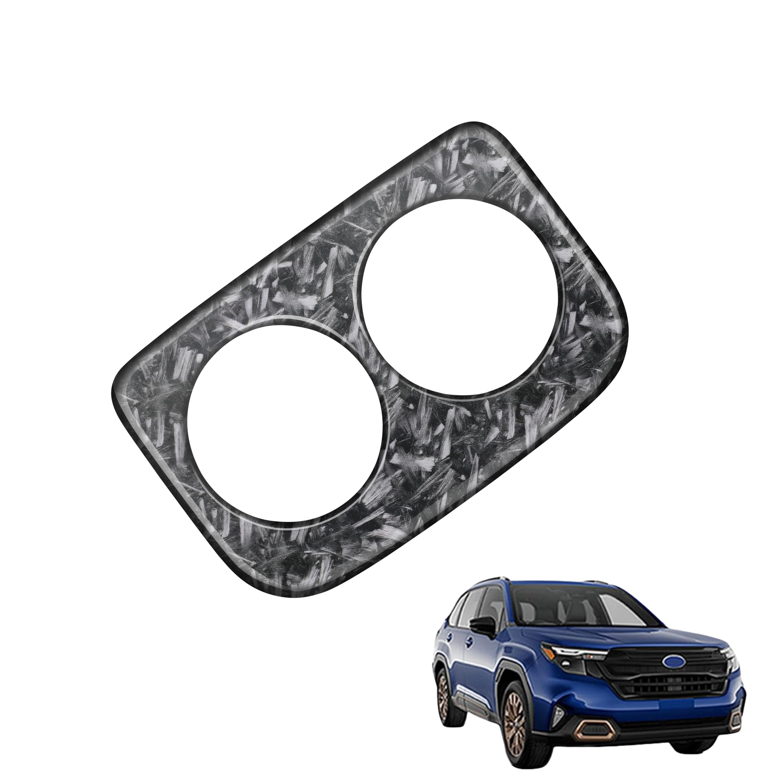 スバル フォレスター に対応 フォレスター SL系 2025年4月〜 For Forester 対応品 専用 保護 上質 キズ防止 カスタム 装飾パーツ ABS製 専用設計パーツ 取り付け簡単 内装ドレスアップ 後部座席 ドリンクホルダーカバー ドリンクホルダー パーツ セカンドシート