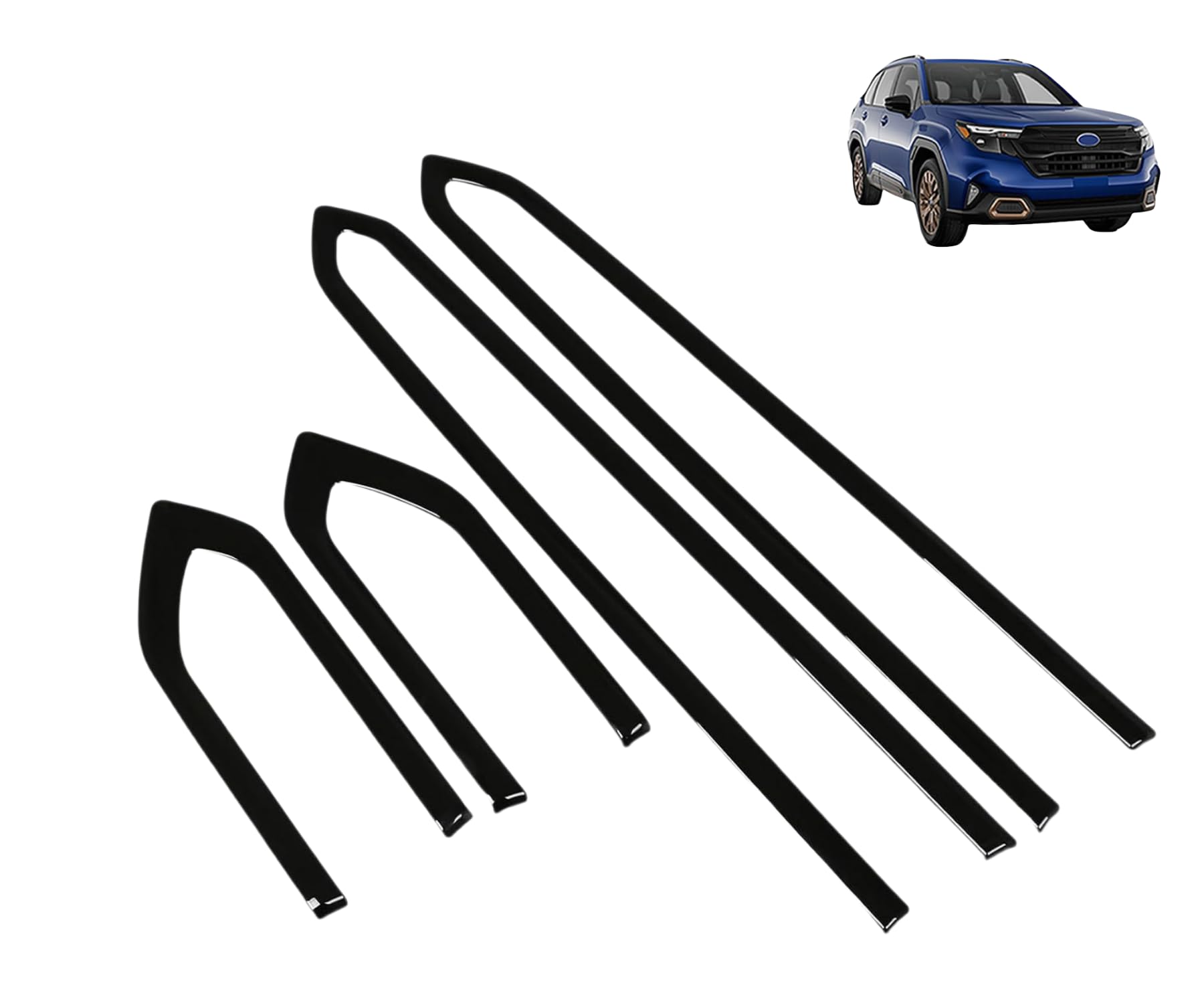 スバル フォレスター に対応 フォレスター SL系 2025年4月〜 For Forester 対応品 専用 保護 上質 キズ防止 カスタム 装飾パーツ ABS製 専用設計パーツ 取り付け簡単 外装ドレスアップ サイド ドア アンダー モール ドアトリム サイドドアガーニッシュ サイドス