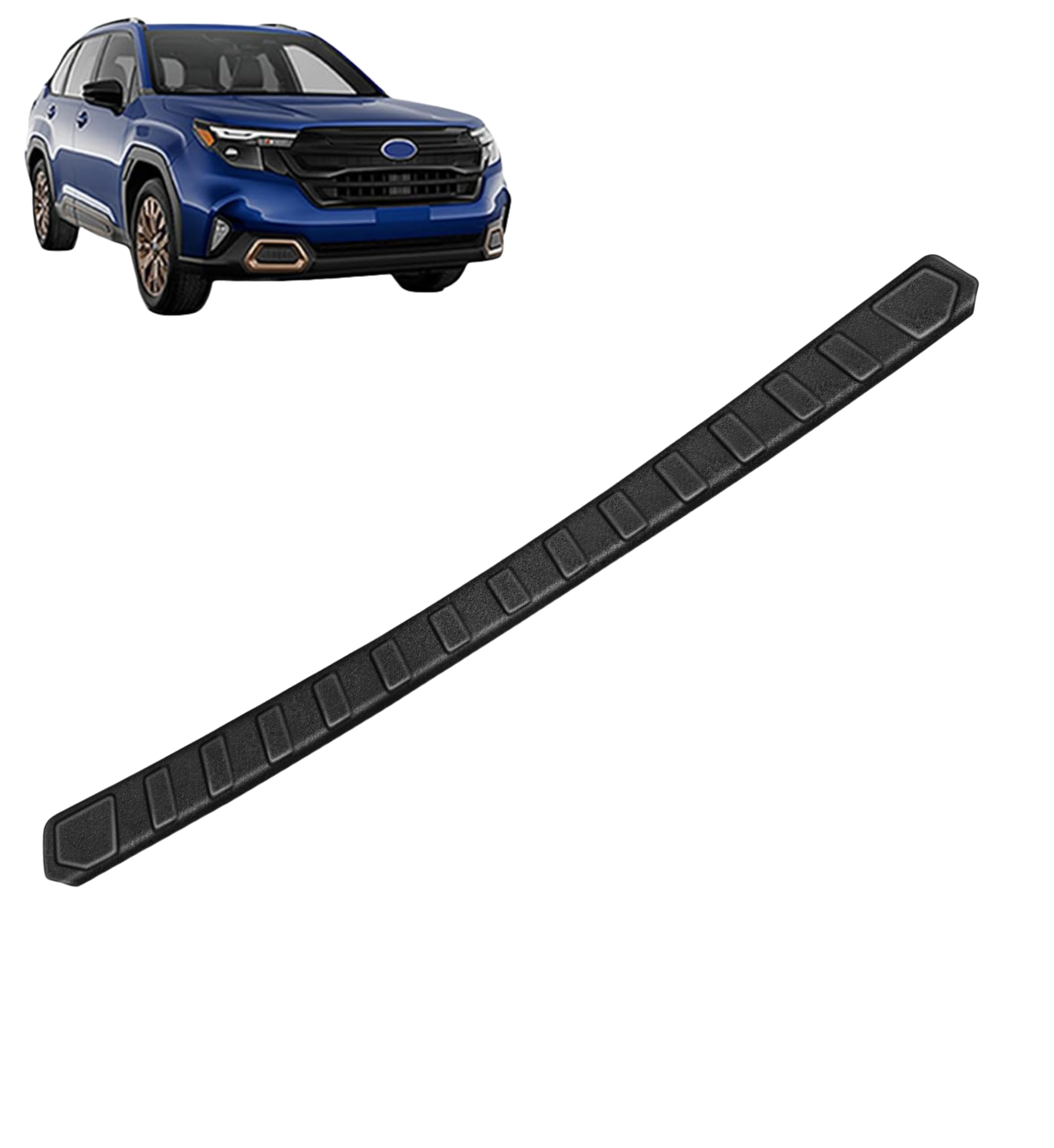 スバル フォレスター に対応 フォレスター SL系 2025年4月〜 For Forester 対応品 専用 保護 上質 キズ防止 カスタム 装飾パーツ ABS製 専用設計パーツ 取り付け簡単 外装ドレスアップ リアバンパーガード バンパープロテクターリアバンパーステップガード 1P