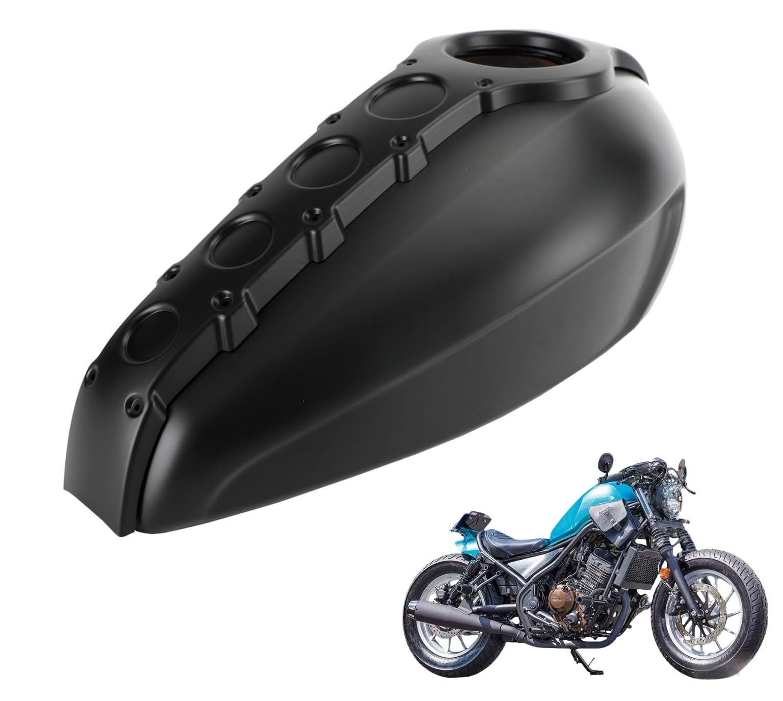 Rakuten - レブル に対応 For Rebel CMX250 CMX500 2017年~ 専用 保護 上質 キズ防止 カスタム 装飾パーツ ABS製 専用設計パーツ 取り付け簡単 フルガソリンオイルタンクパネル タンクパーツ カスタムパーツ 装飾キャップ 燃料タンクカバーシンプルな設置部品 ホンダ Aセ