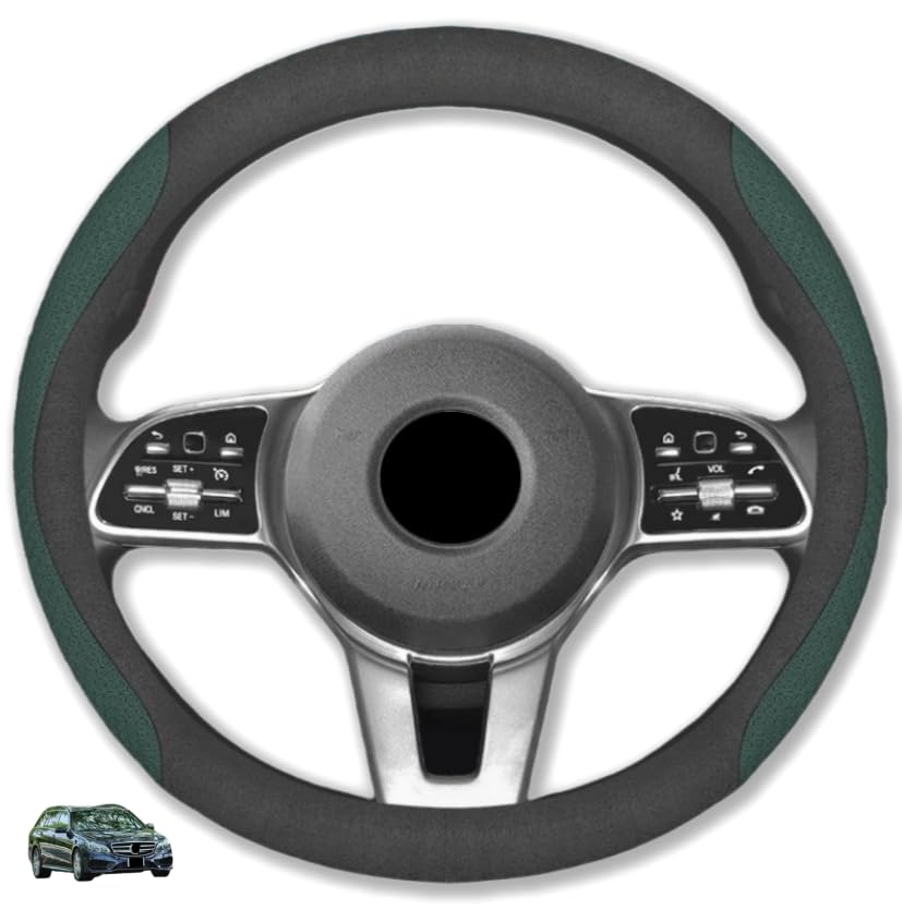 Rakuten - ベンツ に対応 Eクラス Sクラス CLS Coupe Cクラス Bクラス Aクラス GLC GLE Gクラス E200 E300 E350 専用 保護 上質 キズ防止 カスタム 全シリーズ対応 円形 37〜38CM 取り付け簡単 円形 丸形 ハンドルカバー ステアリングカバー ハンドルカバー 滑り止め スエ