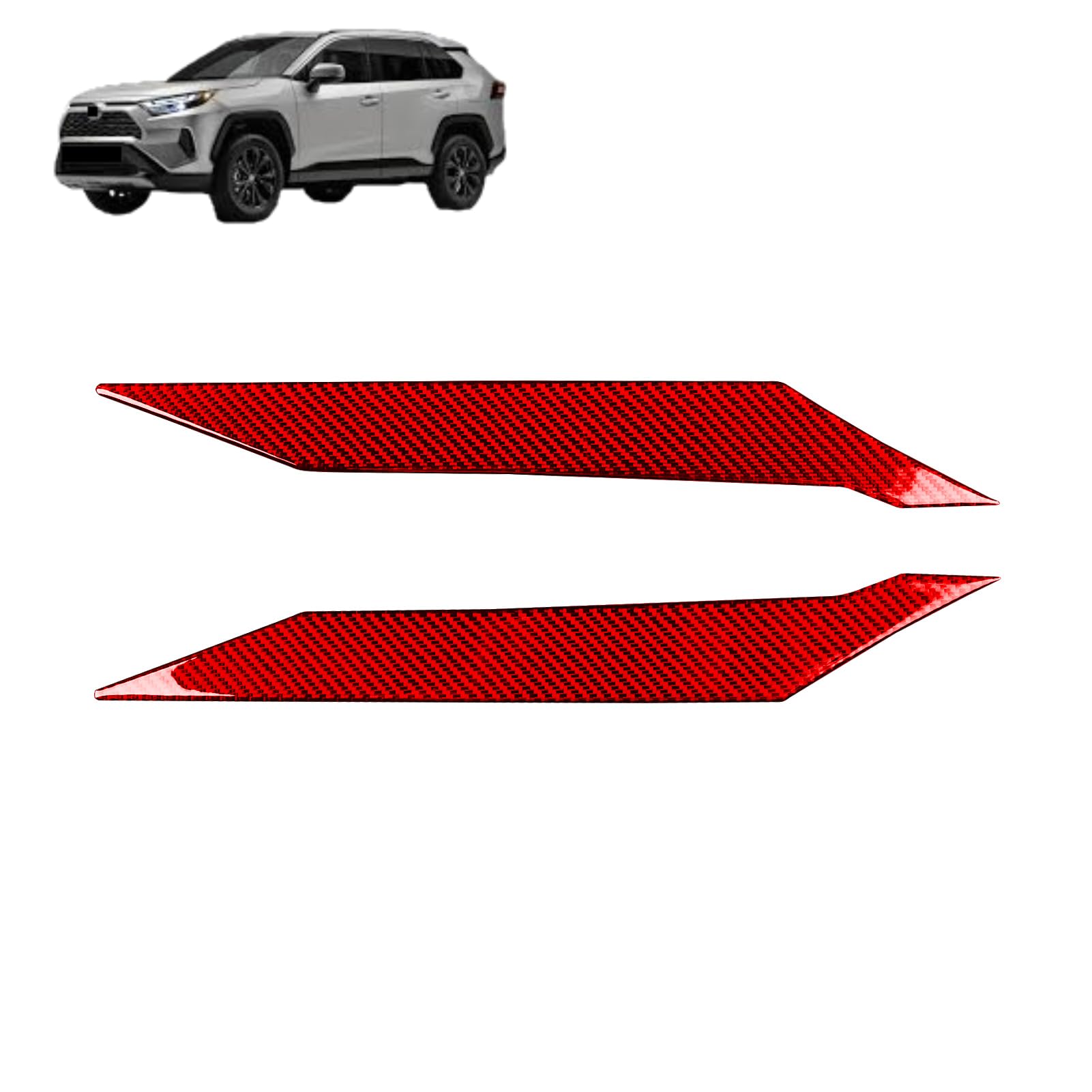 トヨタ?RAV4 5代目 に対応 For RAV4 5代目 XAA/XAH/XAP 50型 2020年~専用 保護 上質 キズ防止 カスタム 装飾パーツ ソフト?カーボンファイバー素材 専用設計パーツ 取り付け簡単 カーフロントフードサイドトリム フロントフェンダーサイドトリム 外装パーツ カ