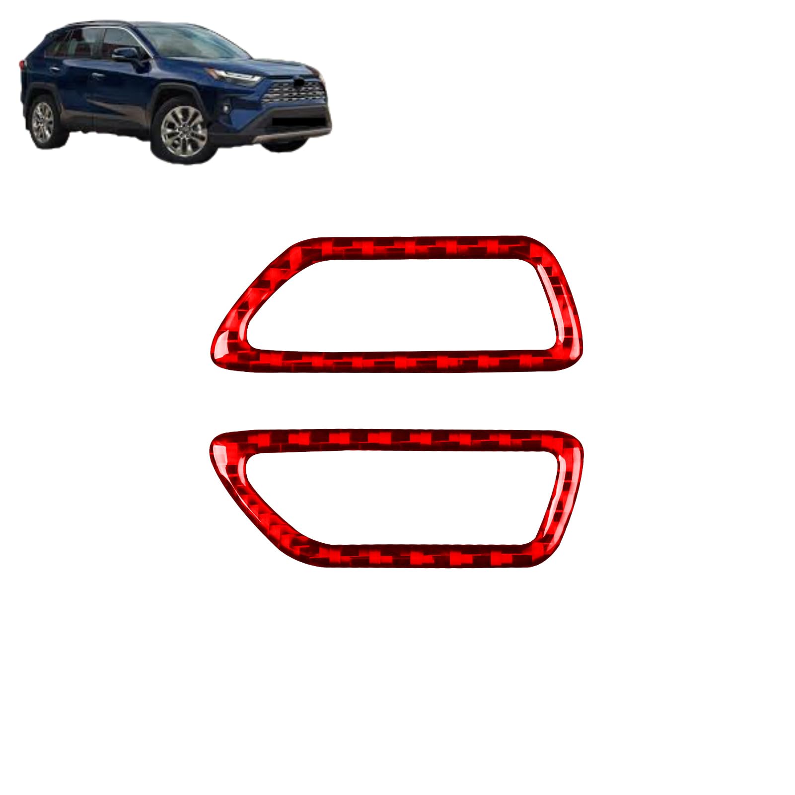 トヨタ?RAV4 5代目 に対応 For RAV4 5代目 XAA/XAH/XAP 50型 2020年~専用 保護 上質 キズ防止 カスタム 装飾パーツ ソフト?カーボンファイバー素材 専用設計 パーツ 取り付け簡単 専用 インストルメントパネル 左右エ アアウトレットAセット/上 左右 吹き出し口