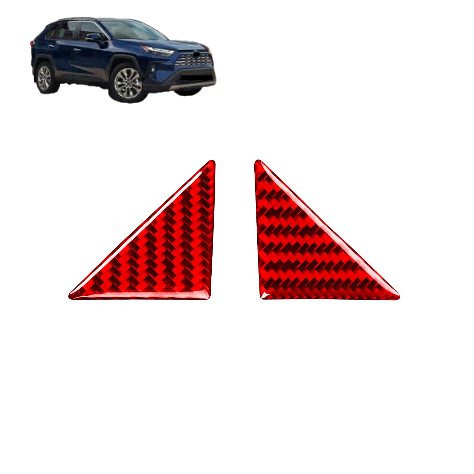 Rakuten - トヨタ?RAV4 5代目 に対応 For RAV4 5代目 XAA/XAH/XAP 50型 2020年~専用 保護 上質 キズ防止 カスタム 装飾パーツ ソフト?カーボンファイバー素材 4P 専用設計パーツ 取り付け簡単 Aピラー三角パネル ドレスアップ アクセサリー カスタム パーツ2P/ Bピラー装