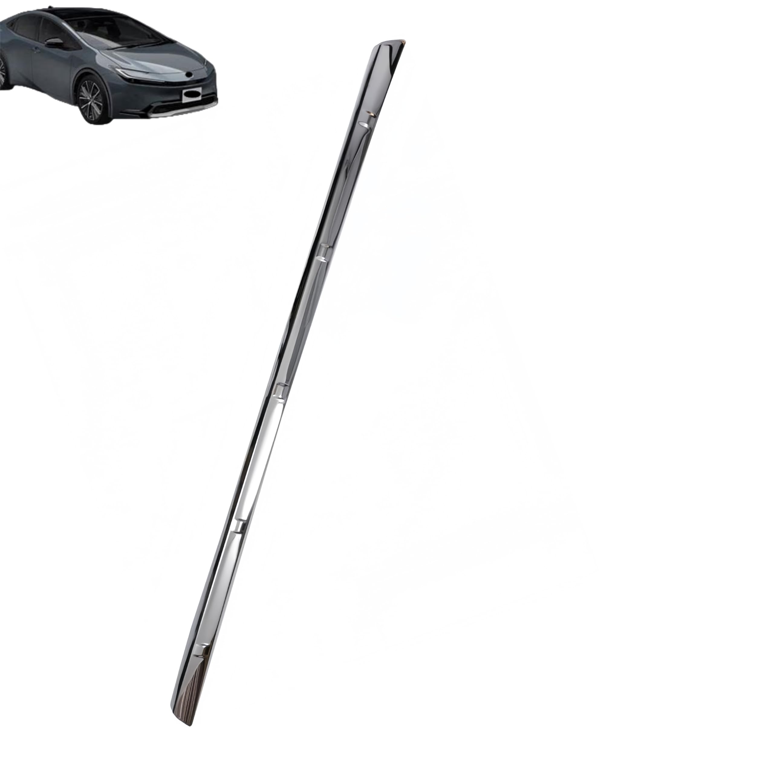 上質「トヨタ?新型プリウス に対応品 For 5代目 60系 ZVW60 ZVW65 MXWH60 MXWH65 2023年1月〜」専用車種 ドレスアップ カスタム アクセサリー 高級 ステンレス製 （シルバー）1P 外装 リア バンパー アンダー ガーニッシュ モール カバー ベゼル ドレスアップ