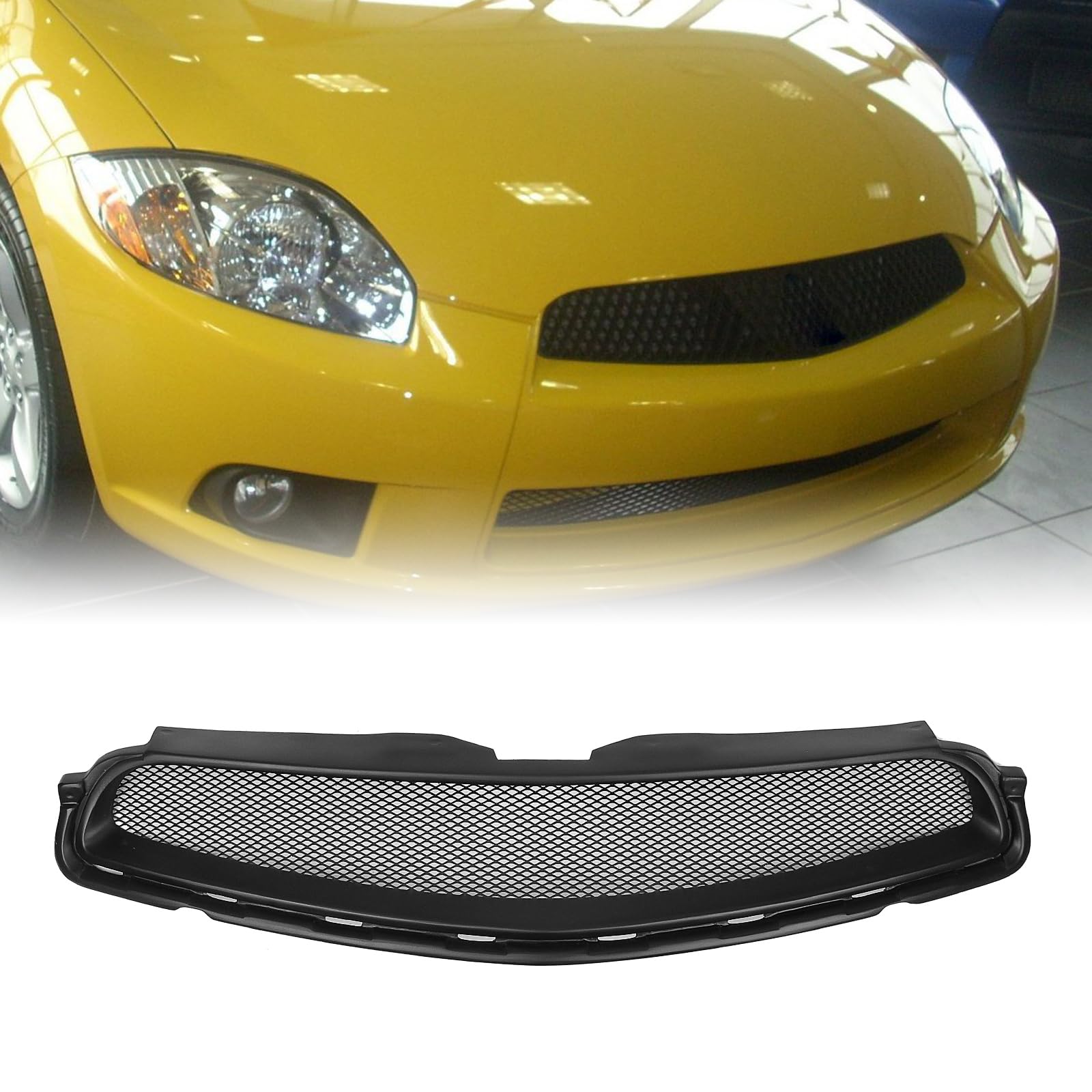 フロントバンパーグリルメッシュグリル 三菱エクリプススパイダー2009-2012 2010用