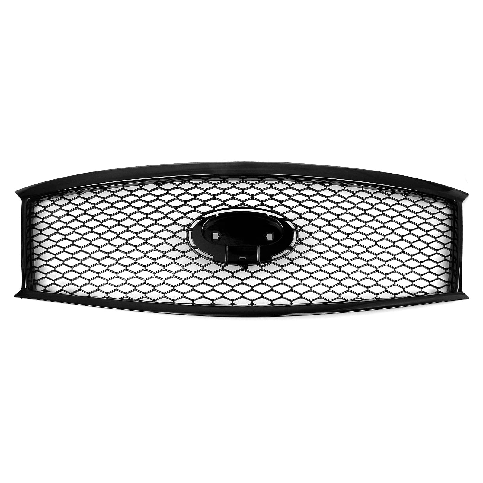 フロントバンパーグリルハニカム インフィニティ M37 M56 2011-13 Q70 2014-2015用 マットブラック 光沢ブラック