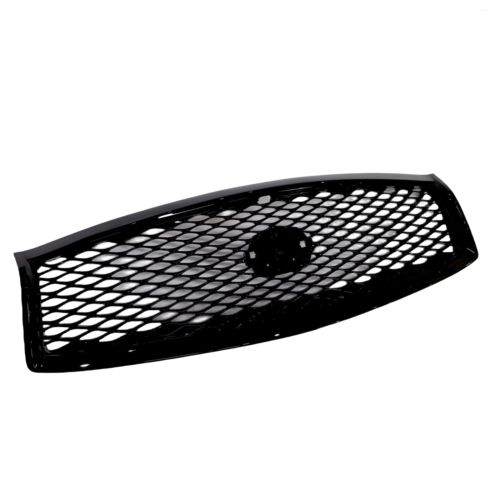 カメラホール付きフロントバンパーグリル。インフィニティQ70 Q70L 2015-2019用 ブラック