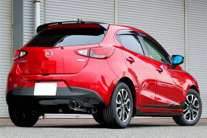 GP SPORTS EXAS EVO Tune マフラー デミオ XD DJ5FS 『JQR認定 新規制適合 車検対応』オールステンレス&チタンスライドテールマフラー◆ジーピースポーツ エグザス エボチューンGPスポーツ